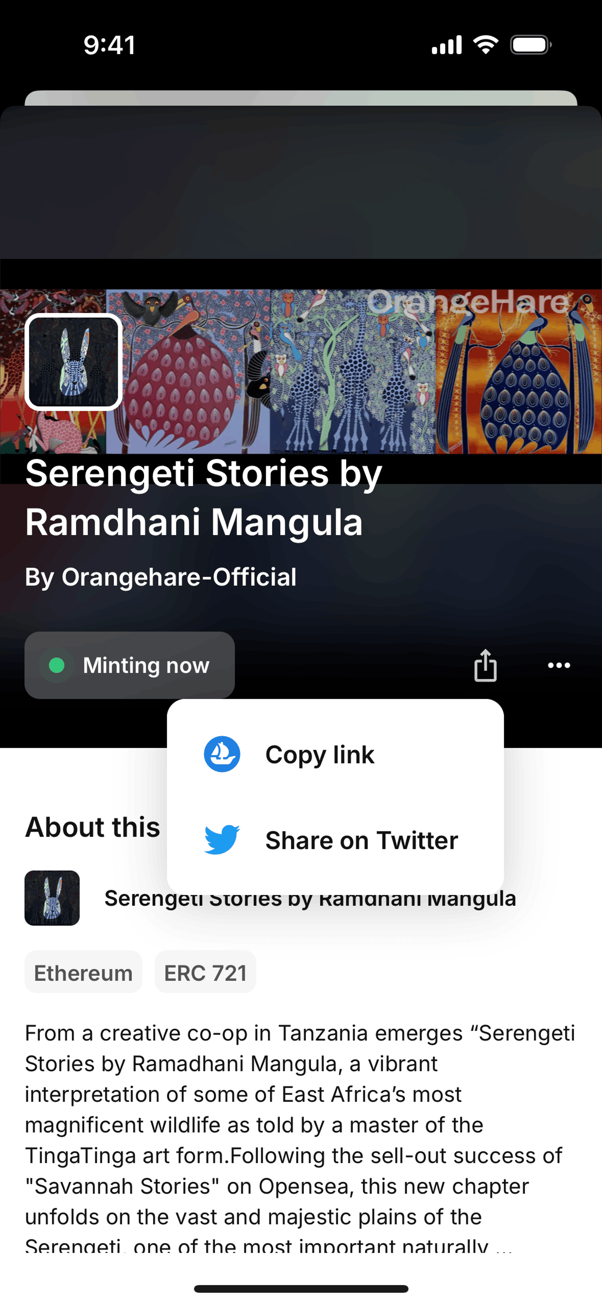OpenSea iOS Crypto & Web3 interface screenshot 17