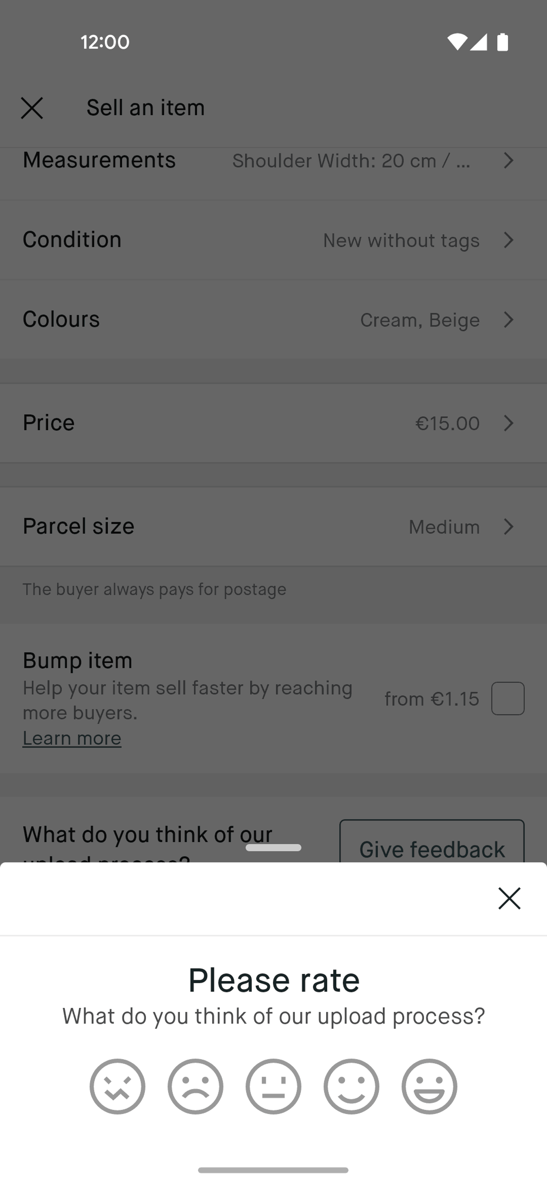 Vinted Android Shopping interface screenshot 16