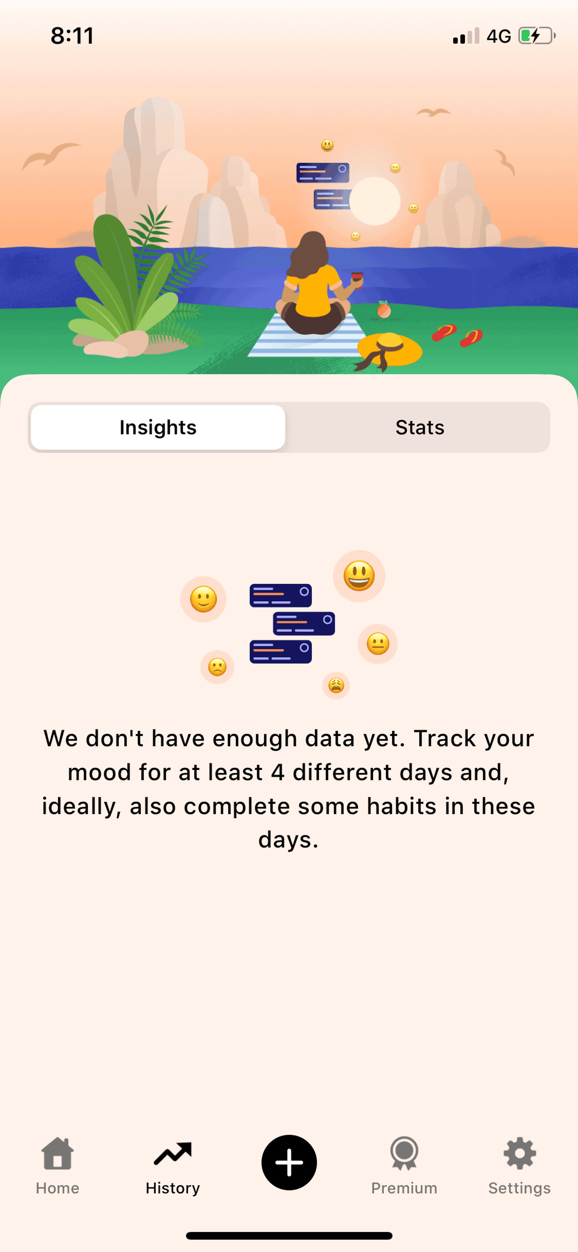 Tangerine iOS Health & Fitness interface screenshot 21