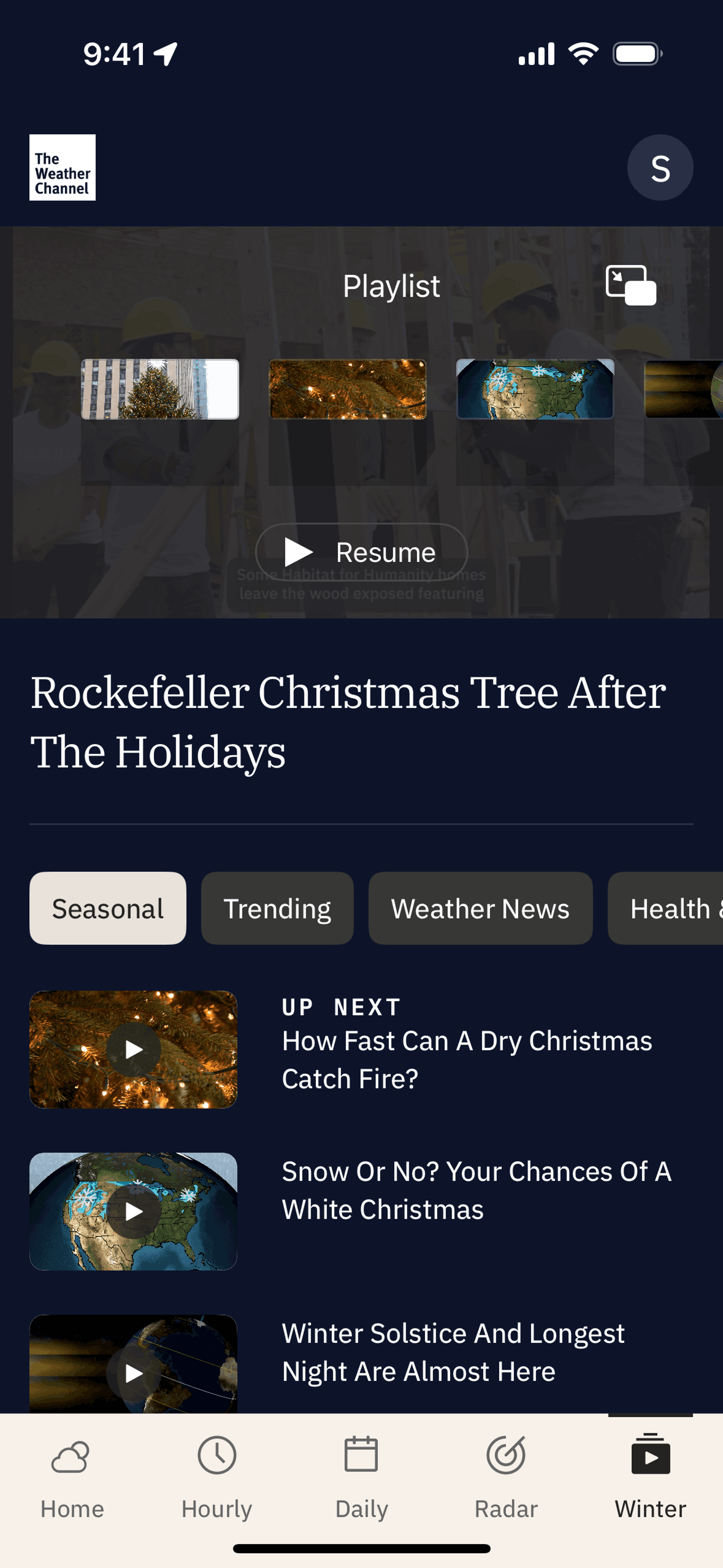 The Weather Channel iOS Utilities interface screenshot 17