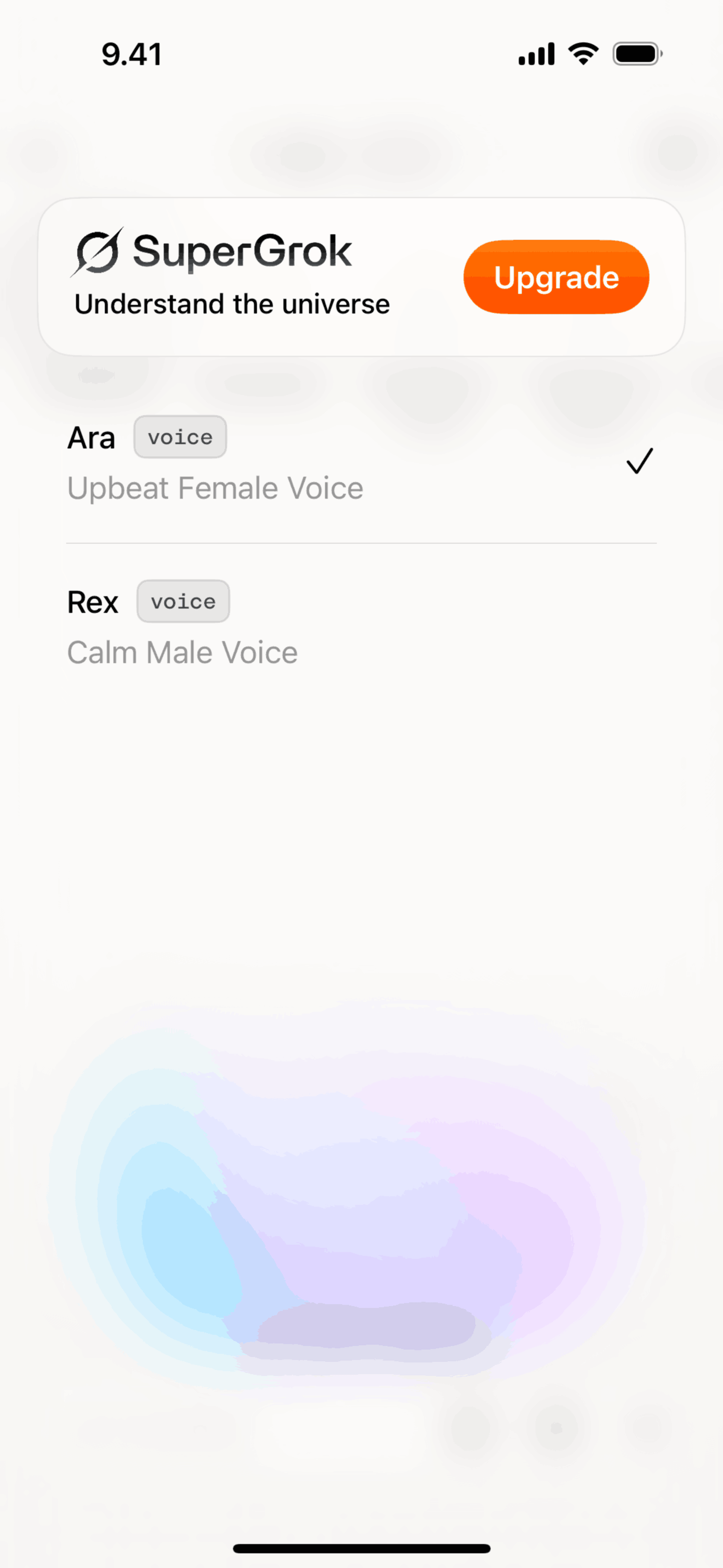 Grok iOS AI interface screenshot 14