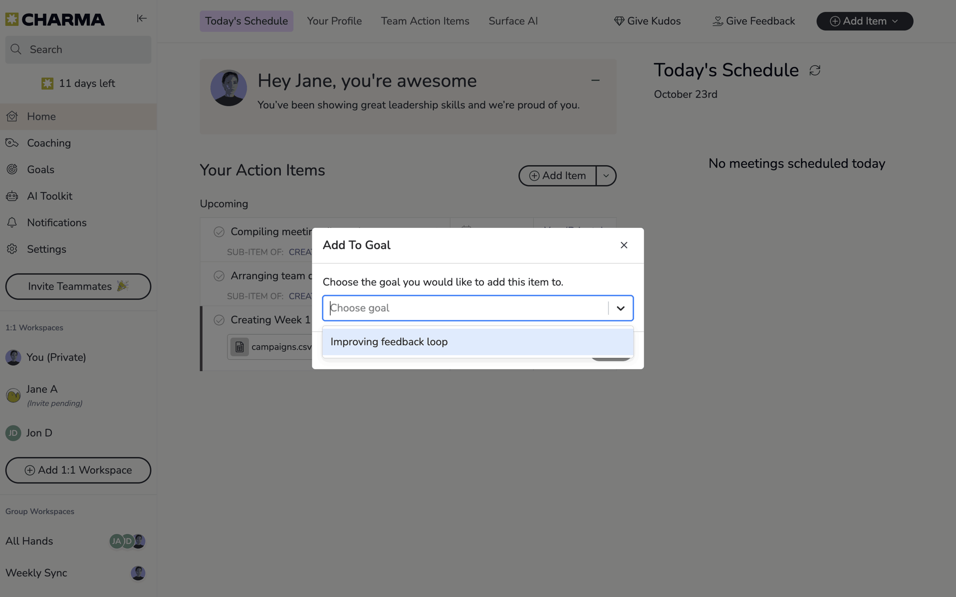 Charma Web Business interface screenshot 21