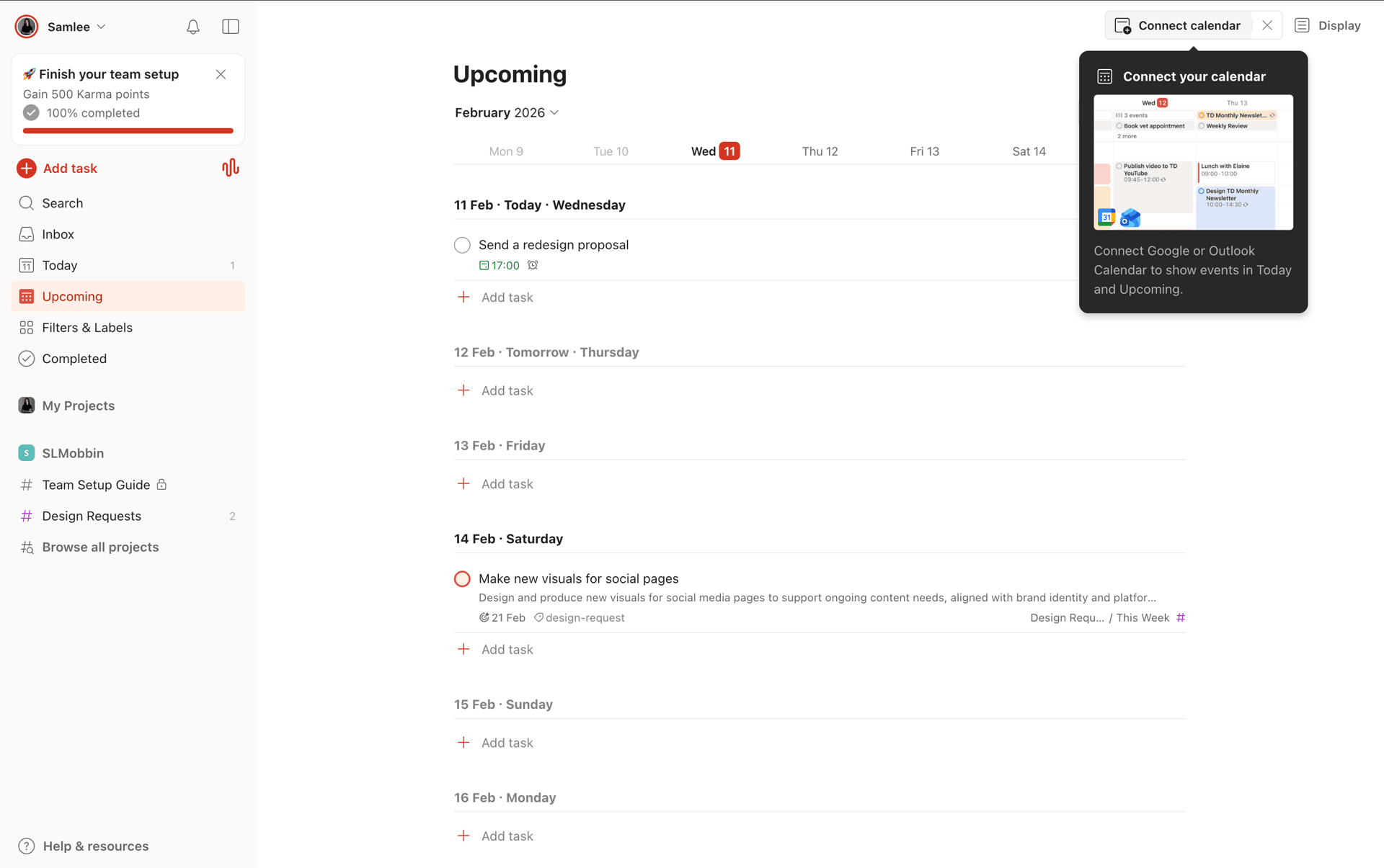 Todoist Web Collaboration interface screenshot 15