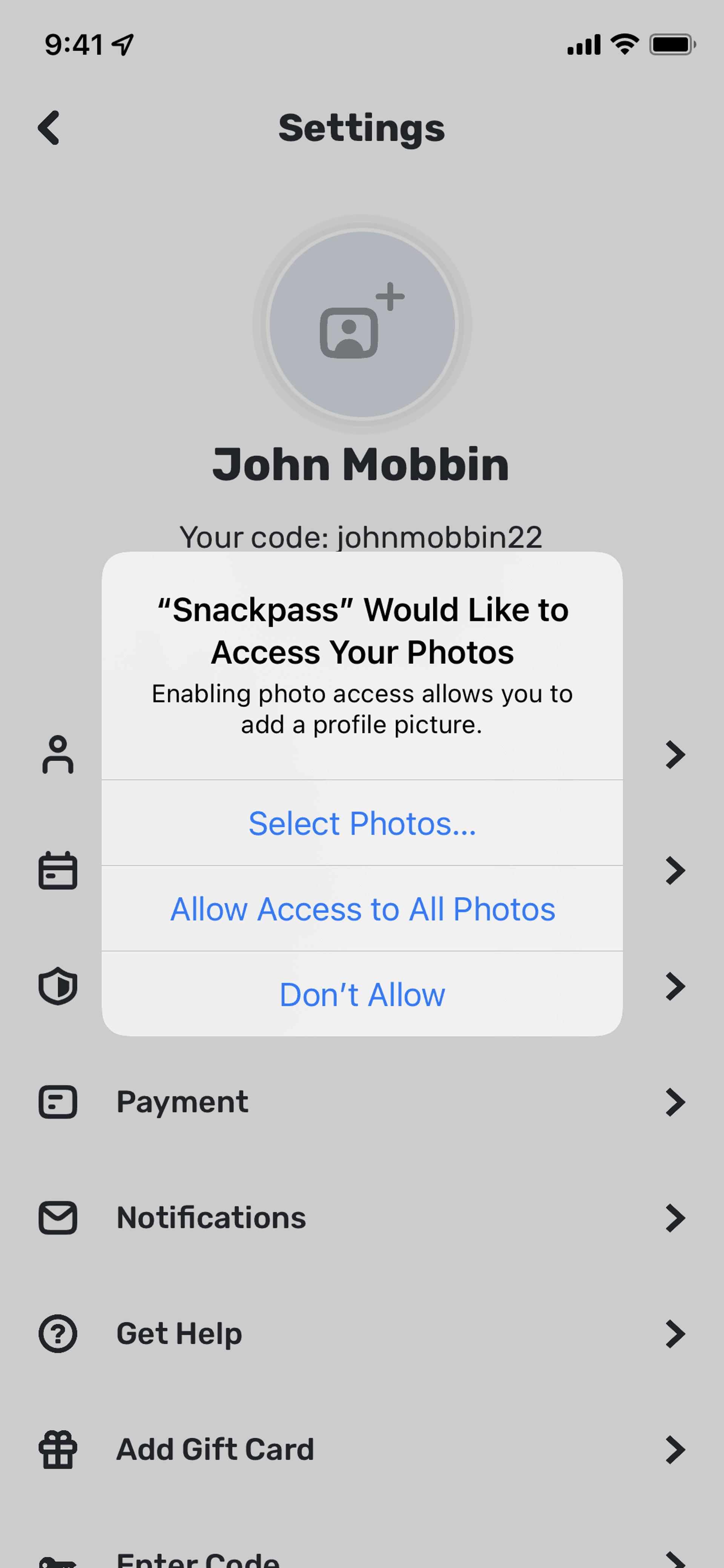 Snackpass iOS Food & Drink interface screenshot 17