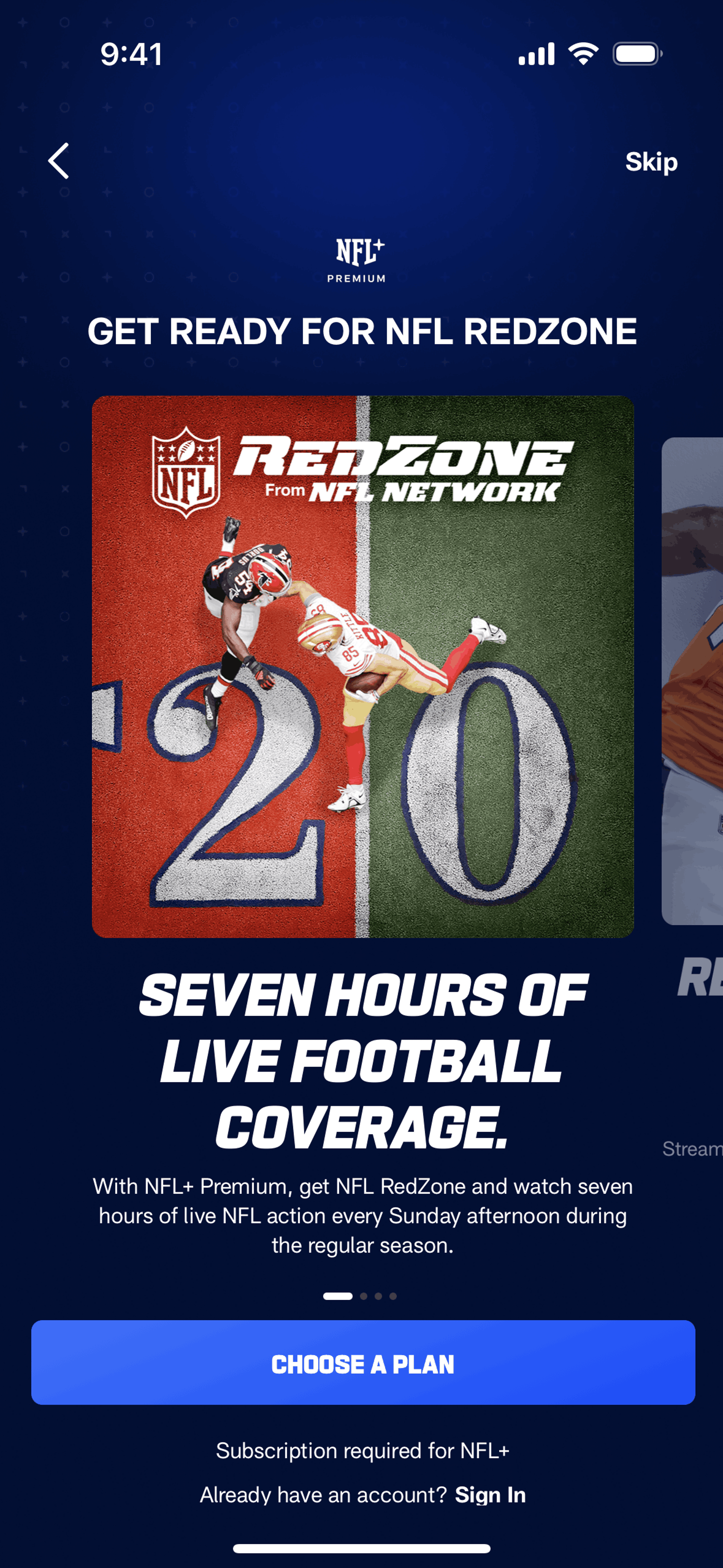 NFL iOS Sports interface screenshot 4