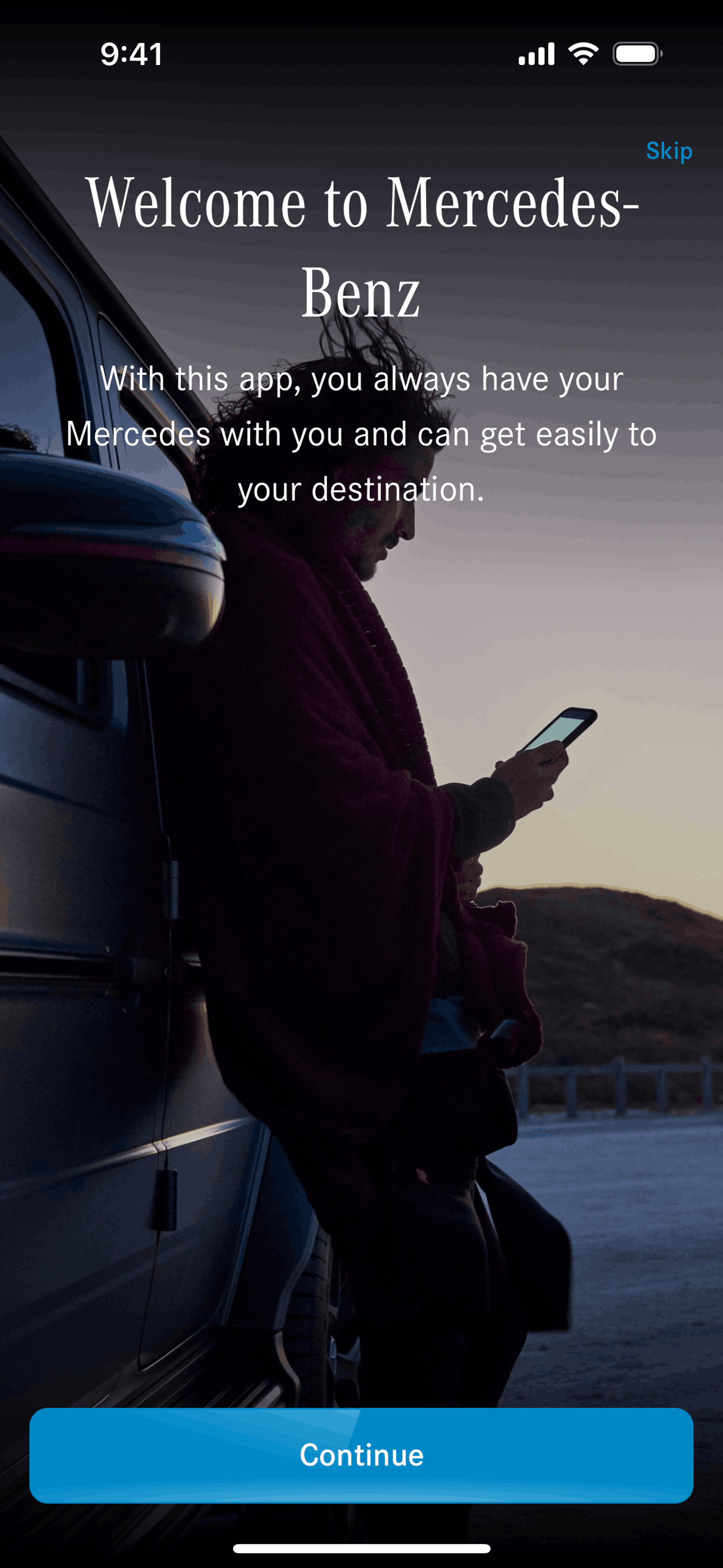 Mercedes-Benz iOS Travel & Transportation interface screenshot 3