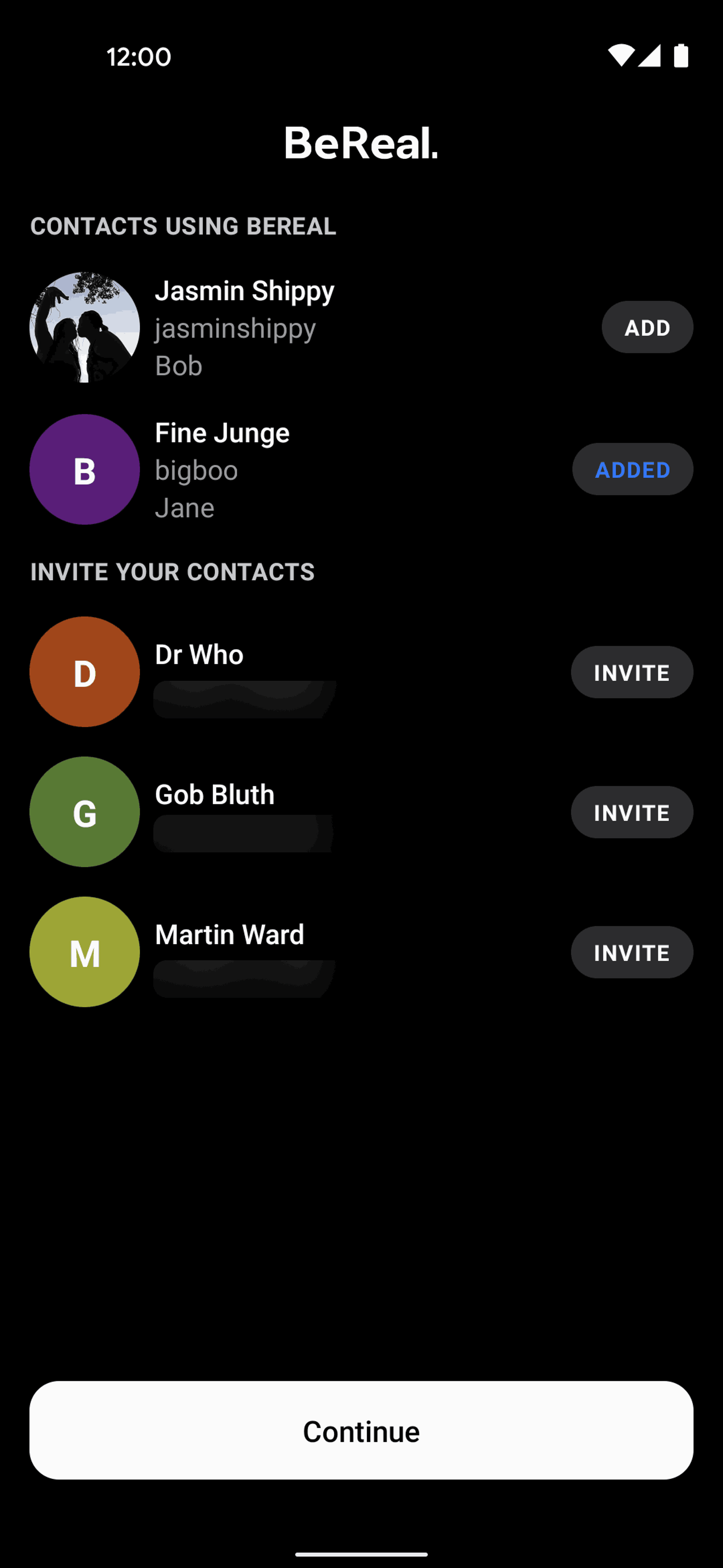 BeReal. Android Social Networking interface screenshot 18