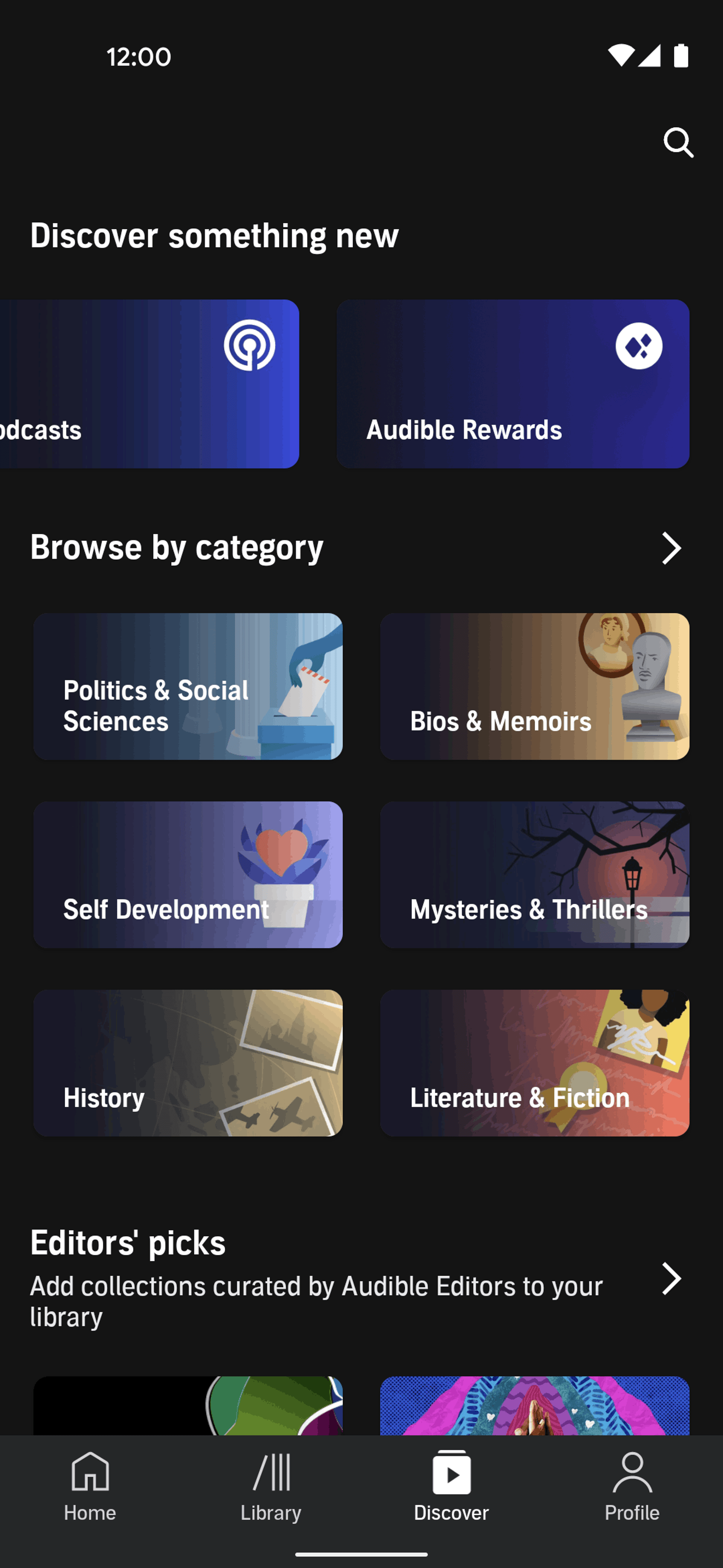 Audible Android Entertainment interface screenshot 17