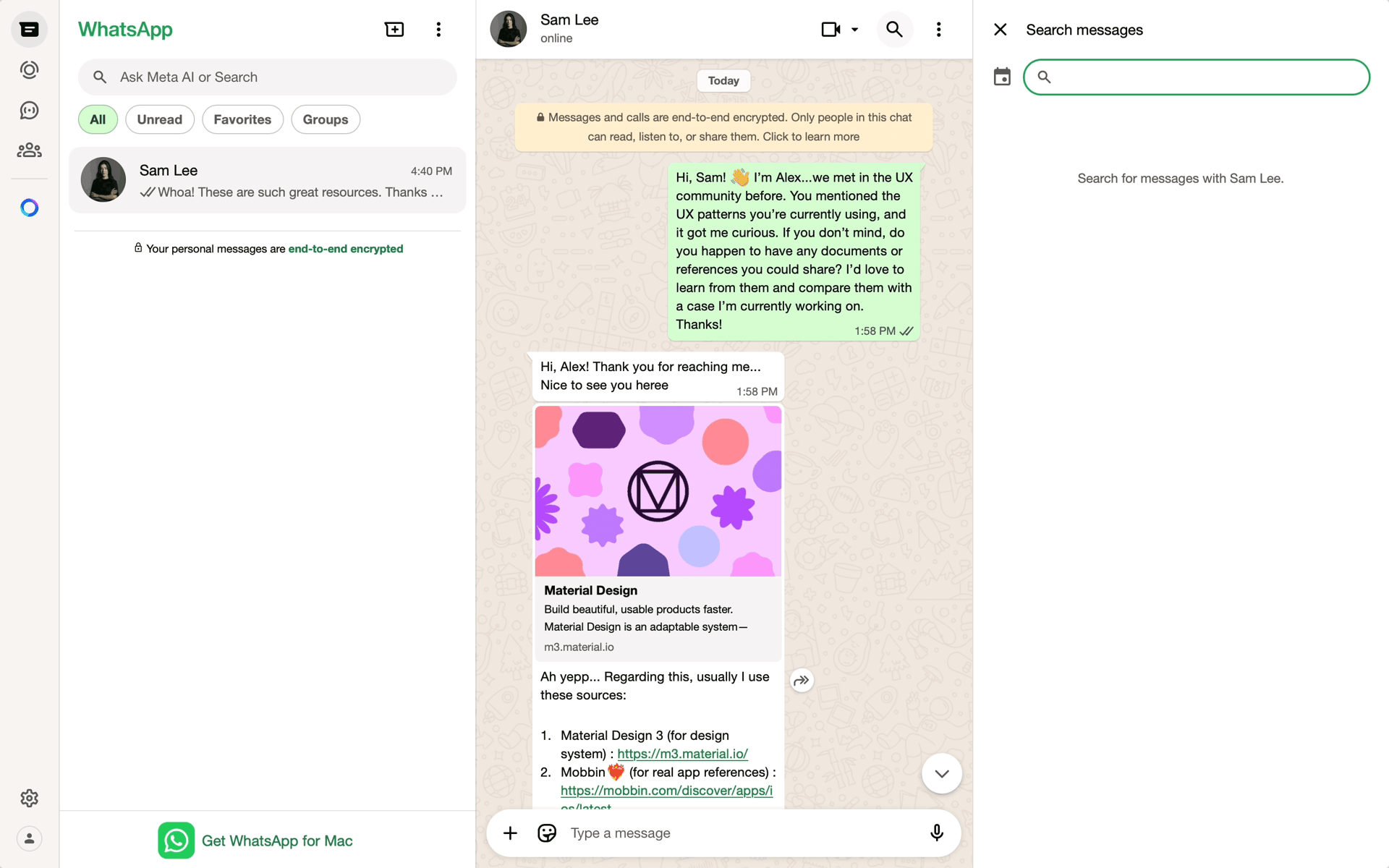 WhatsApp Web Social Networking interface screenshot 20