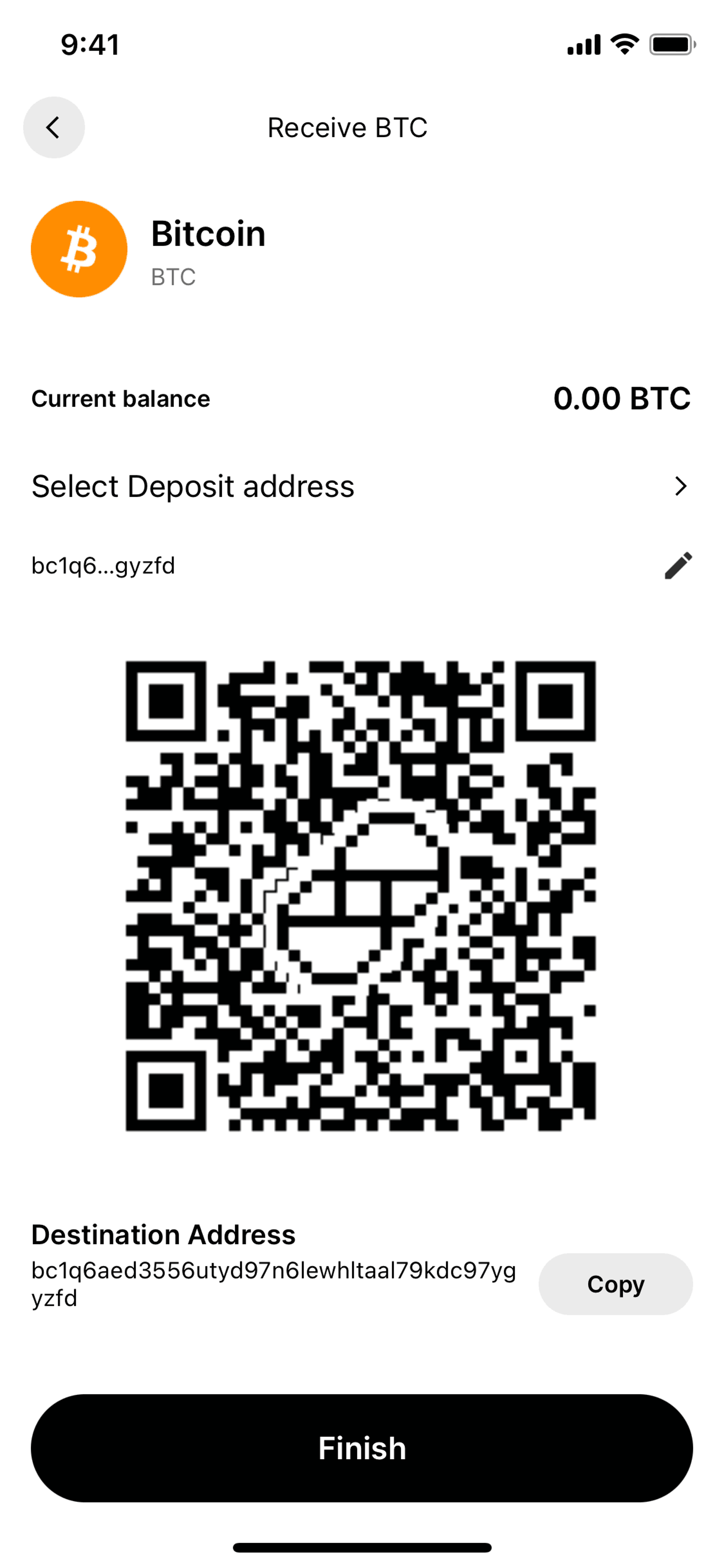 Gemini iOS Finance interface screenshot 9