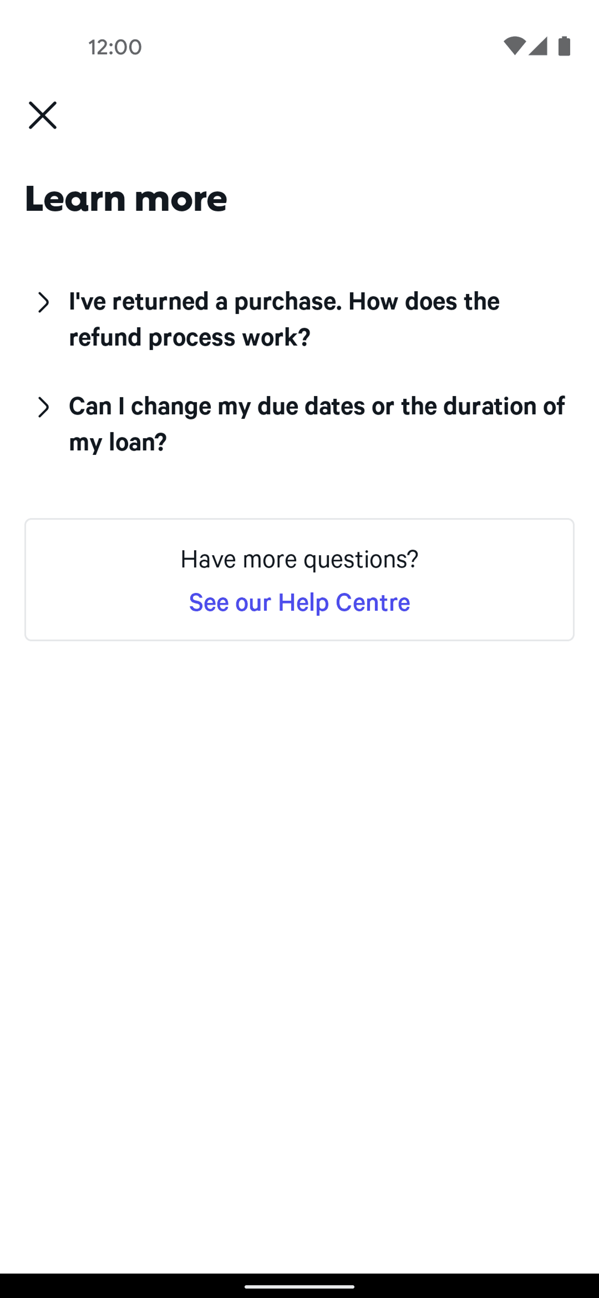 Affirm Android Finance interface screenshot 7