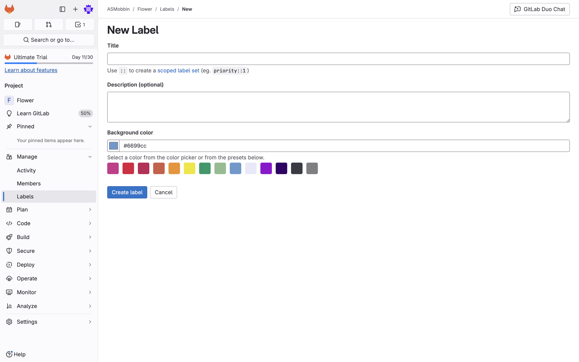 GitLab Web Developer Tools interface screenshot 19