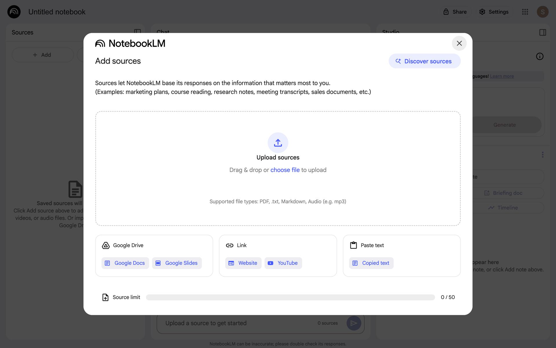 NotebookLM Web AI interface screenshot 16