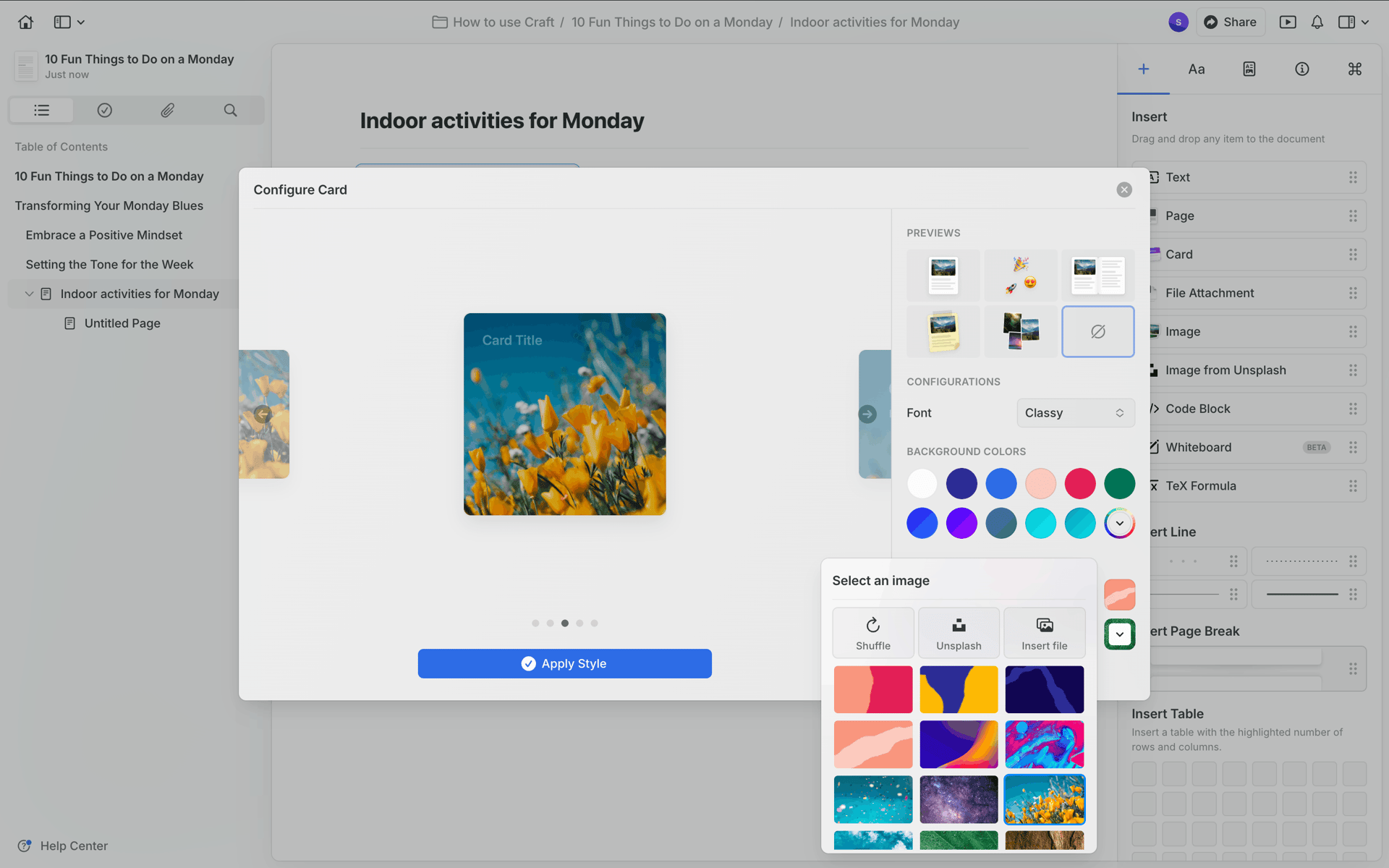 Craft Web AI interface screenshot 22