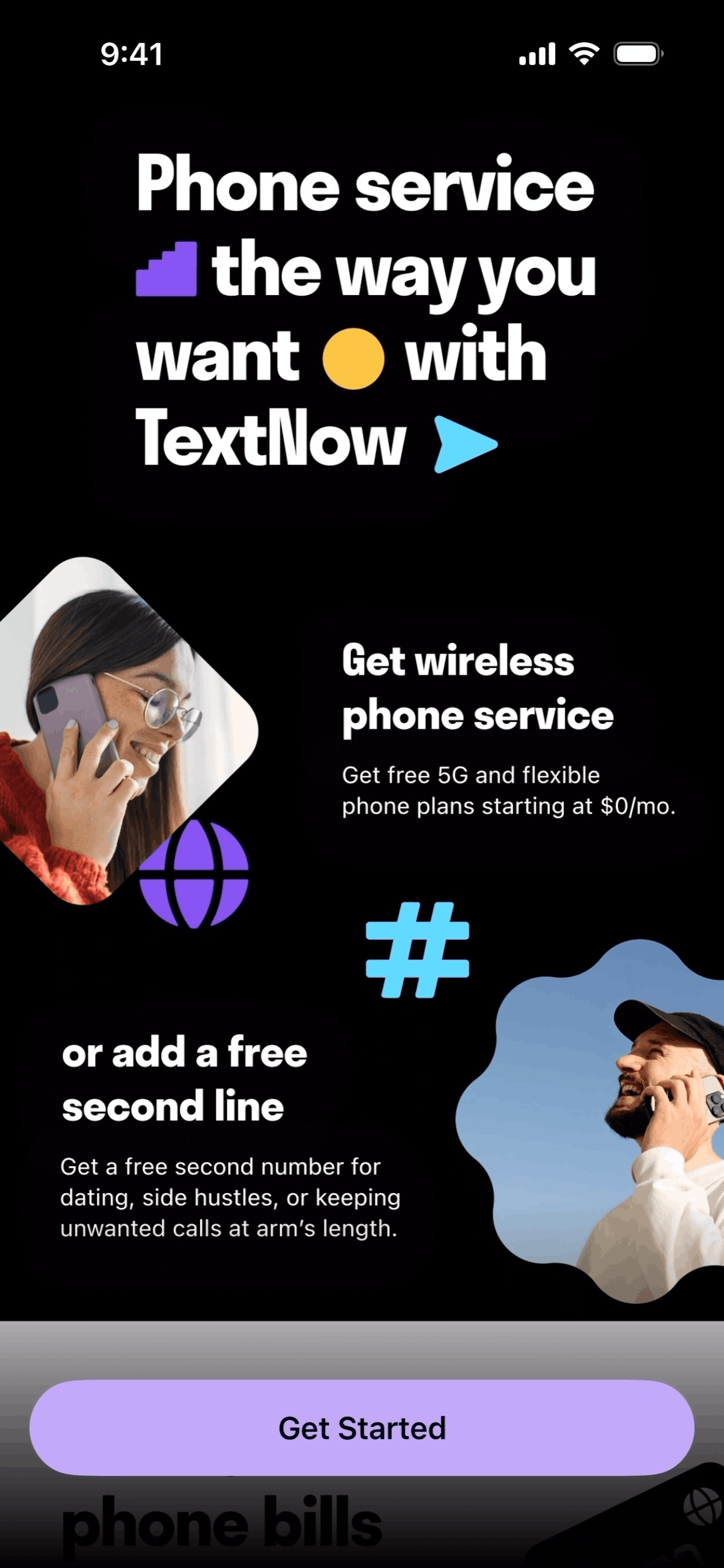 TextNow iOS Social Networking interface screenshot 2