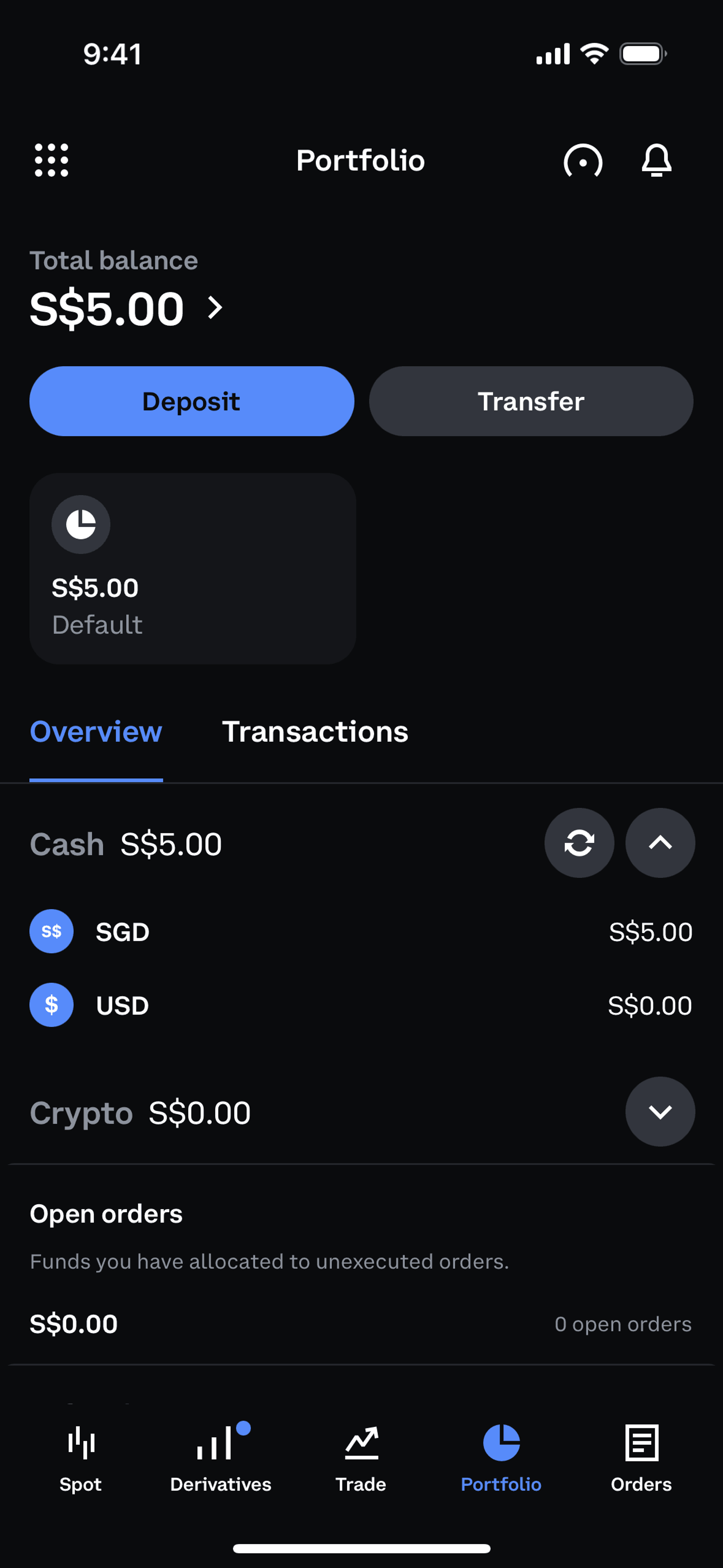 Coinbase iOS Finance interface screenshot 16