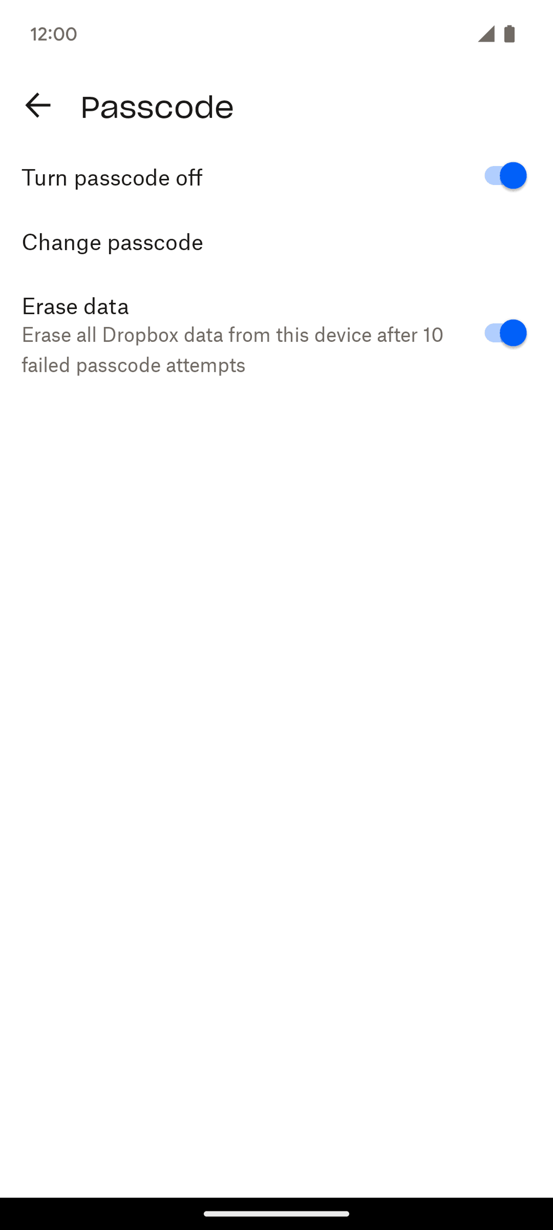 Dropbox Android Productivity interface screenshot 13