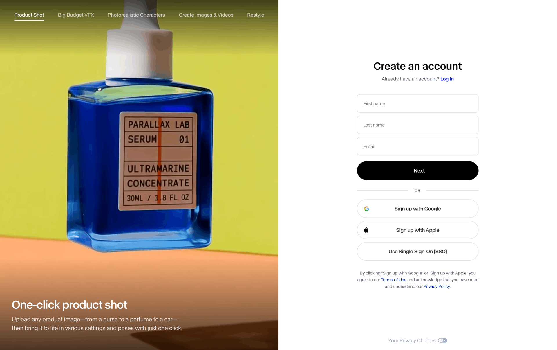 Runway Web Photo & Video interface screenshot 2