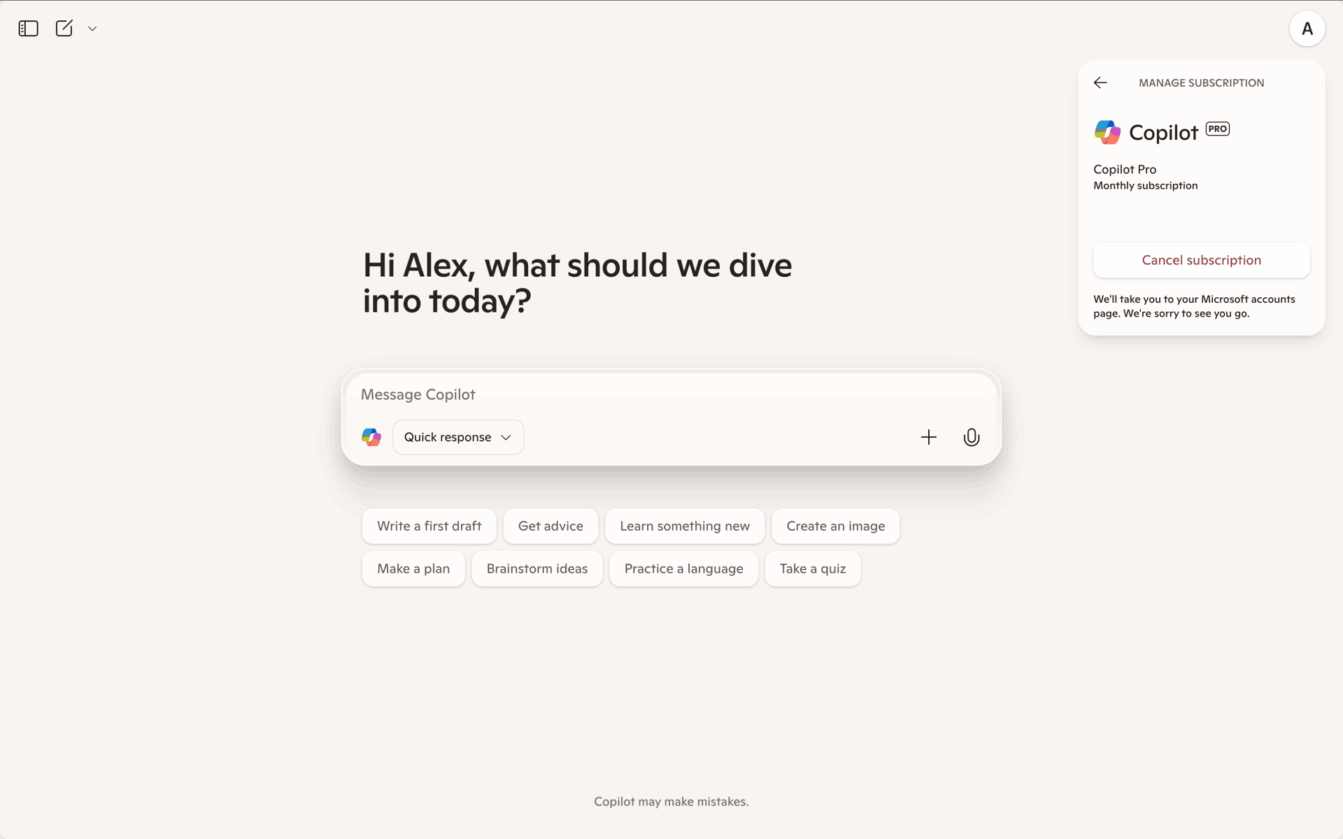 Microsoft Copilot Web AI interface screenshot 4