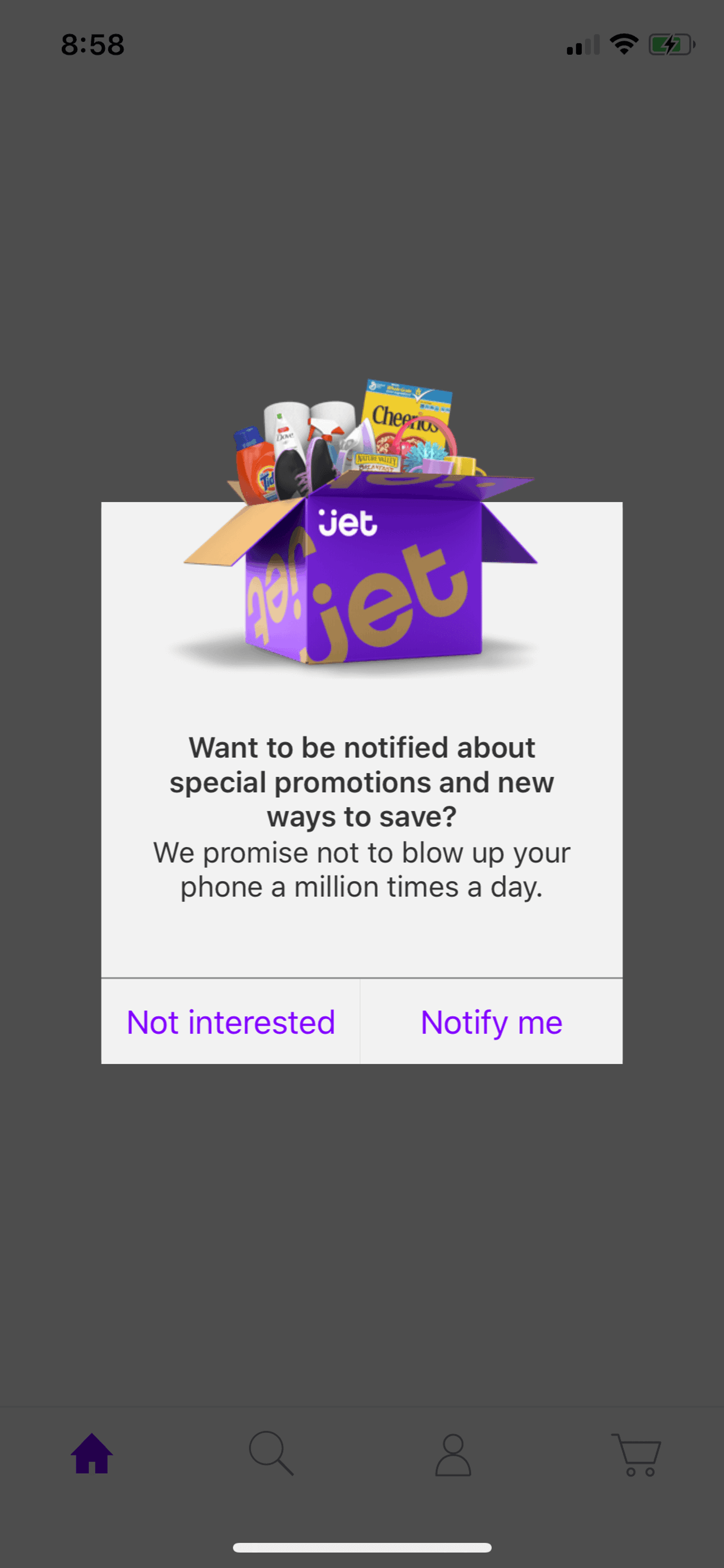 Jet iOS Shopping interface screenshot 2
