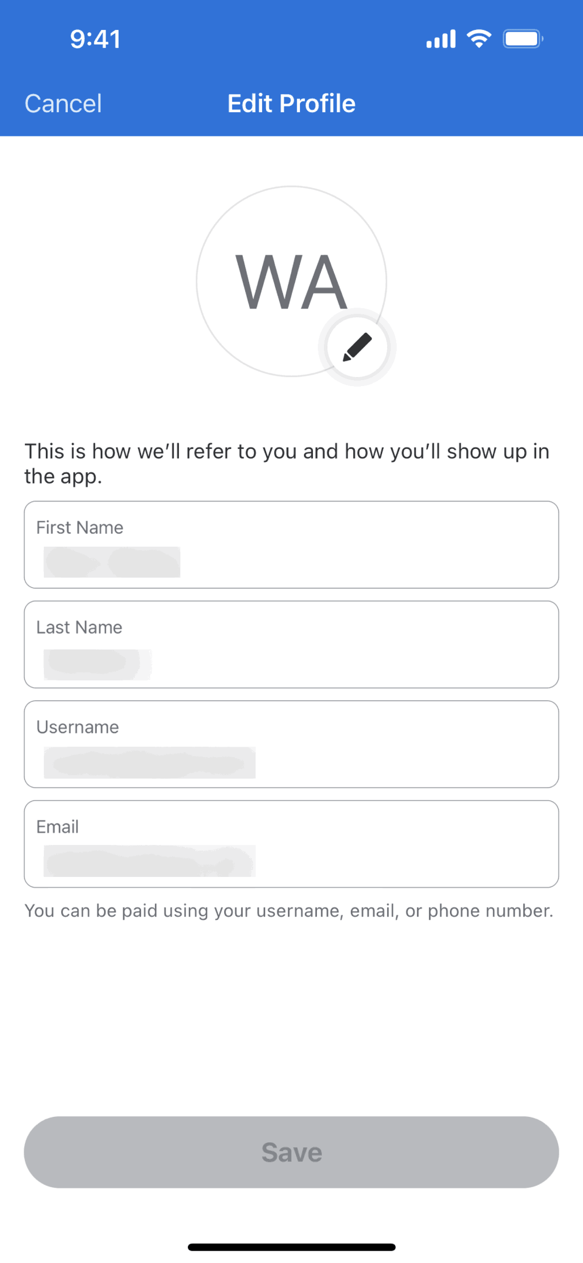 Venmo iOS Finance interface screenshot 5