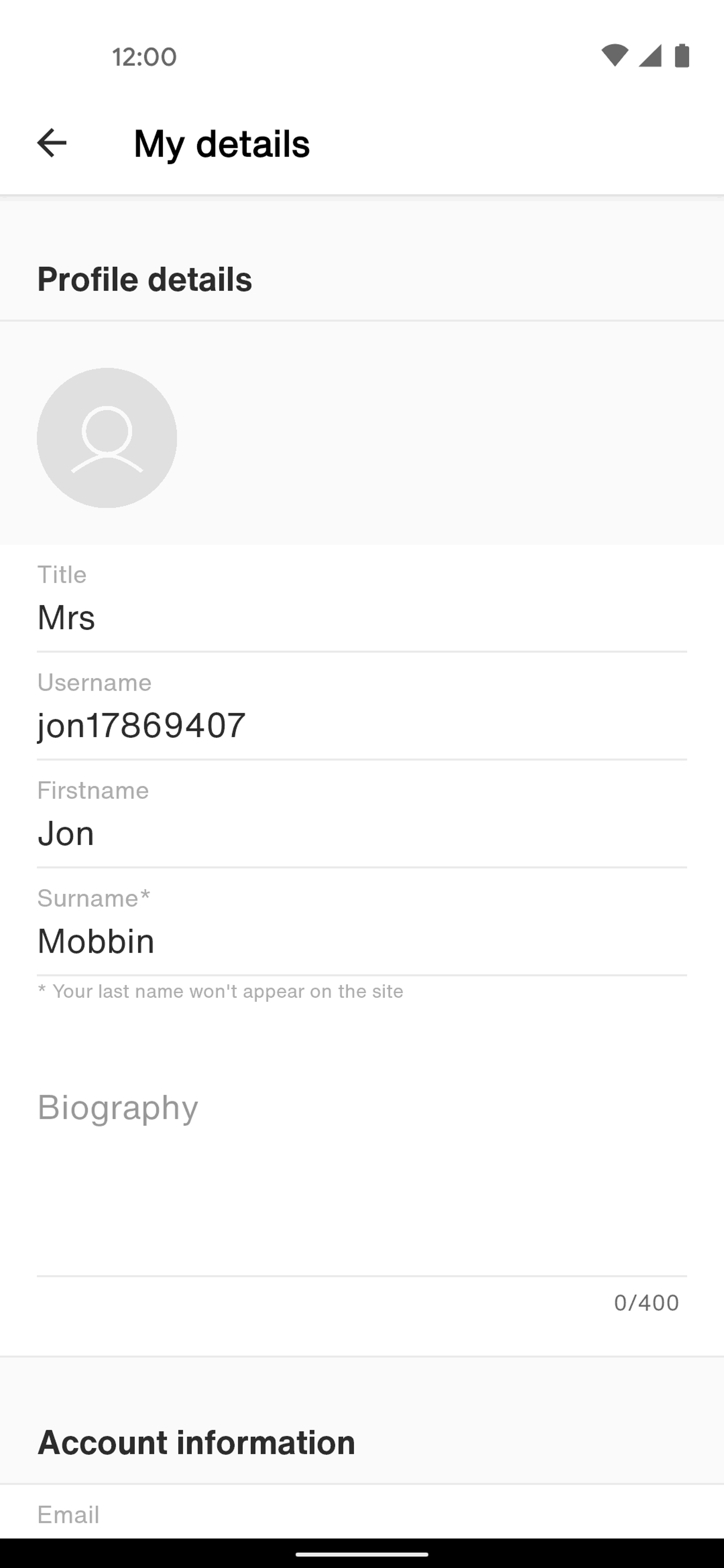Vestiaire Collective Android Shopping interface screenshot 23