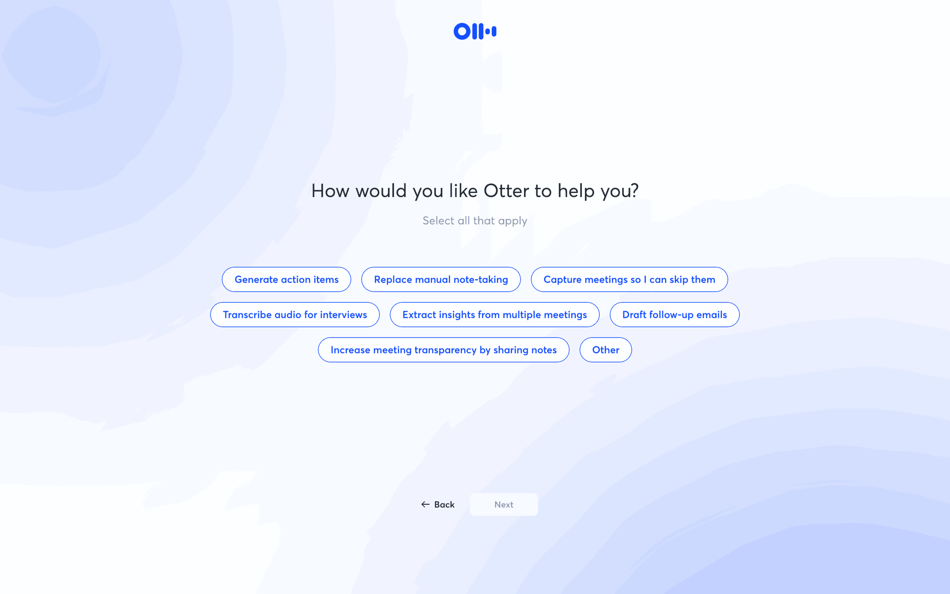 Otter.ai Web AI interface screenshot 18