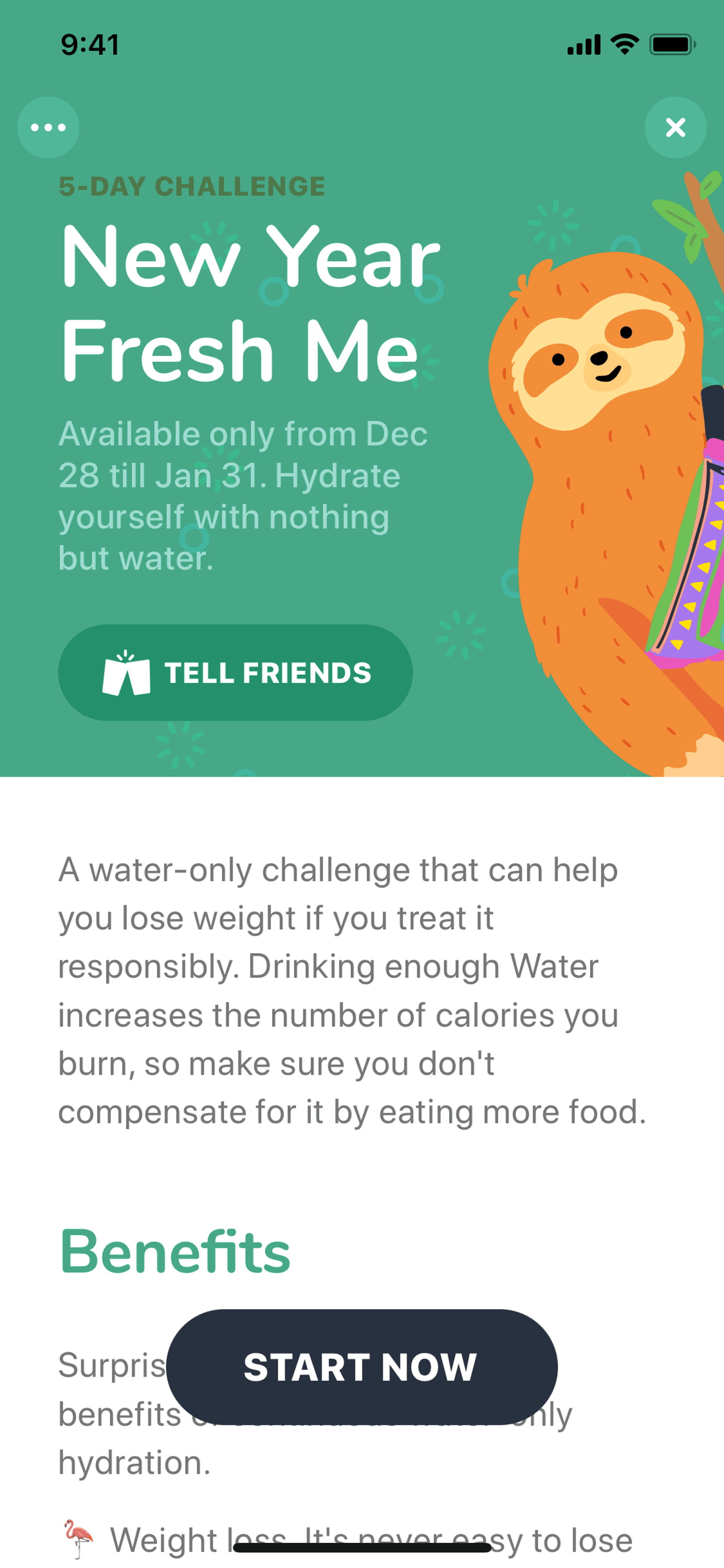 Waterllama iOS Health & Fitness interface screenshot 6