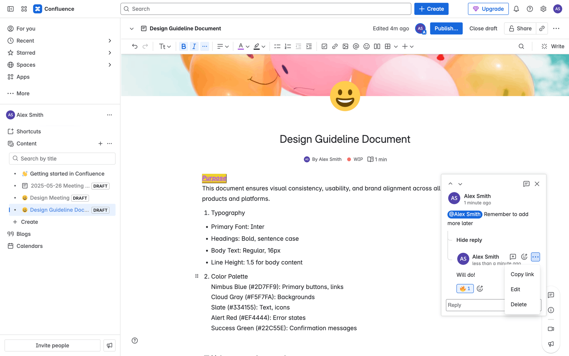 Confluence Web Collaboration interface screenshot 8