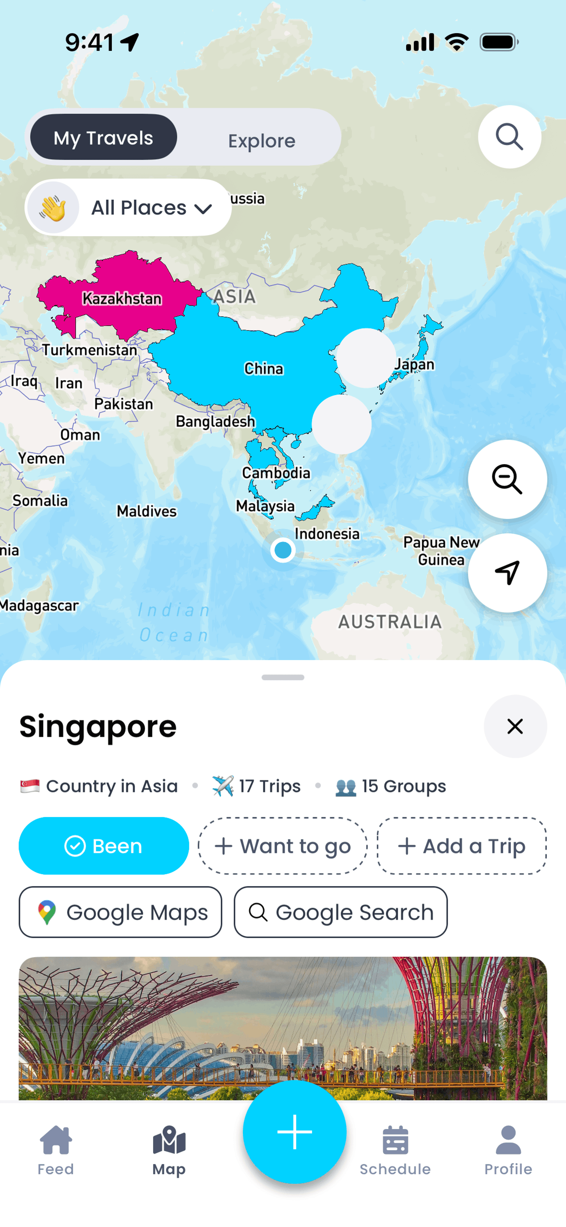 Pangea iOS Travel & Transportation interface screenshot 4
