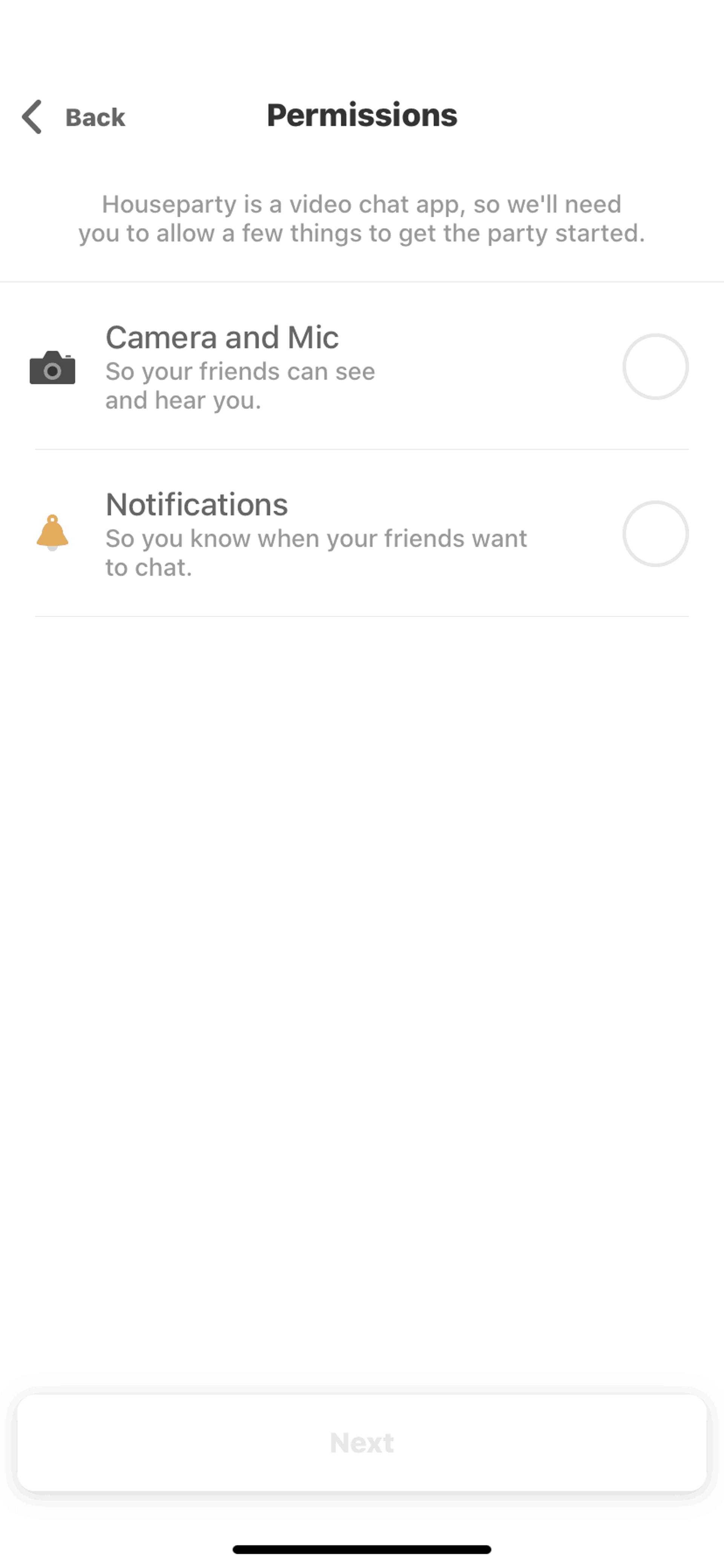 Houseparty iOS Social Networking interface screenshot 11