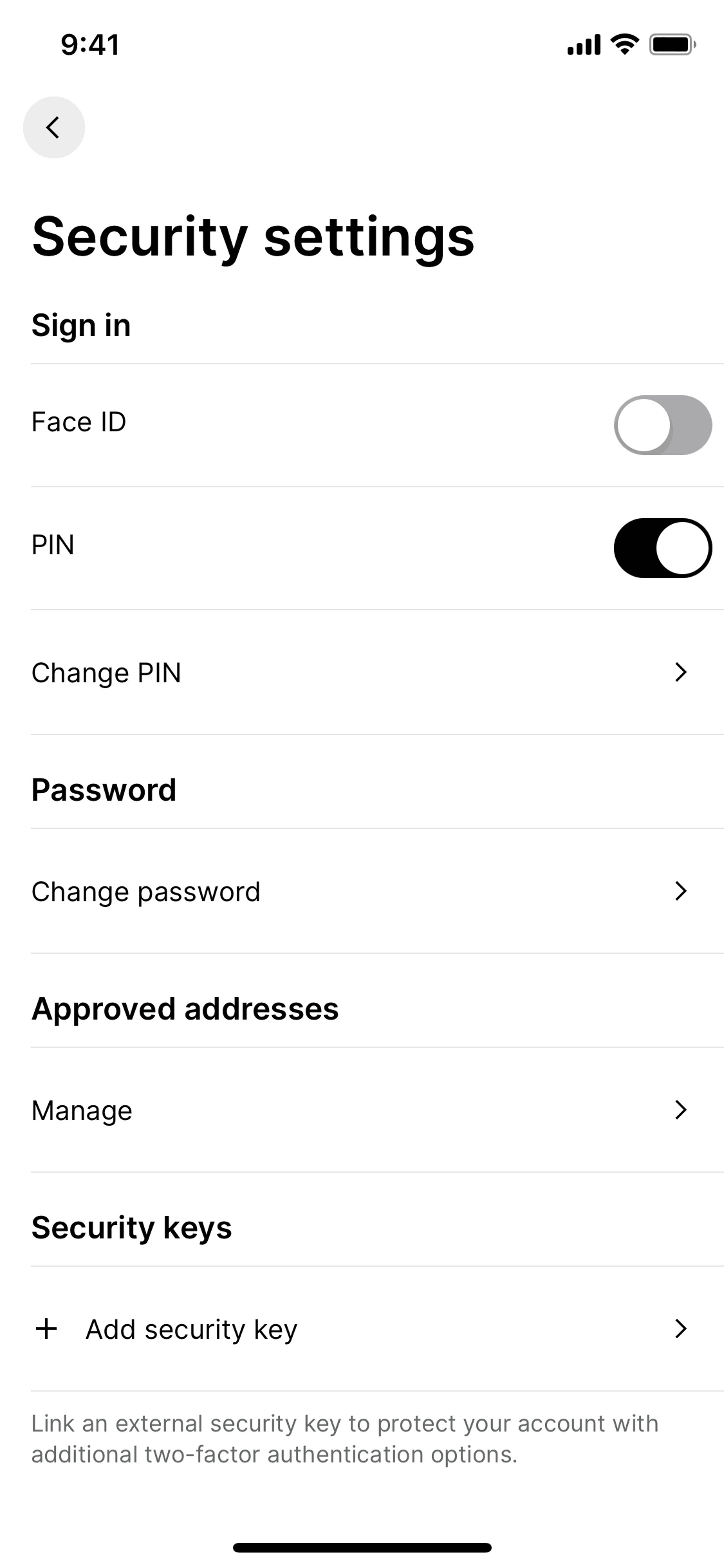 Gemini iOS Finance interface screenshot 20