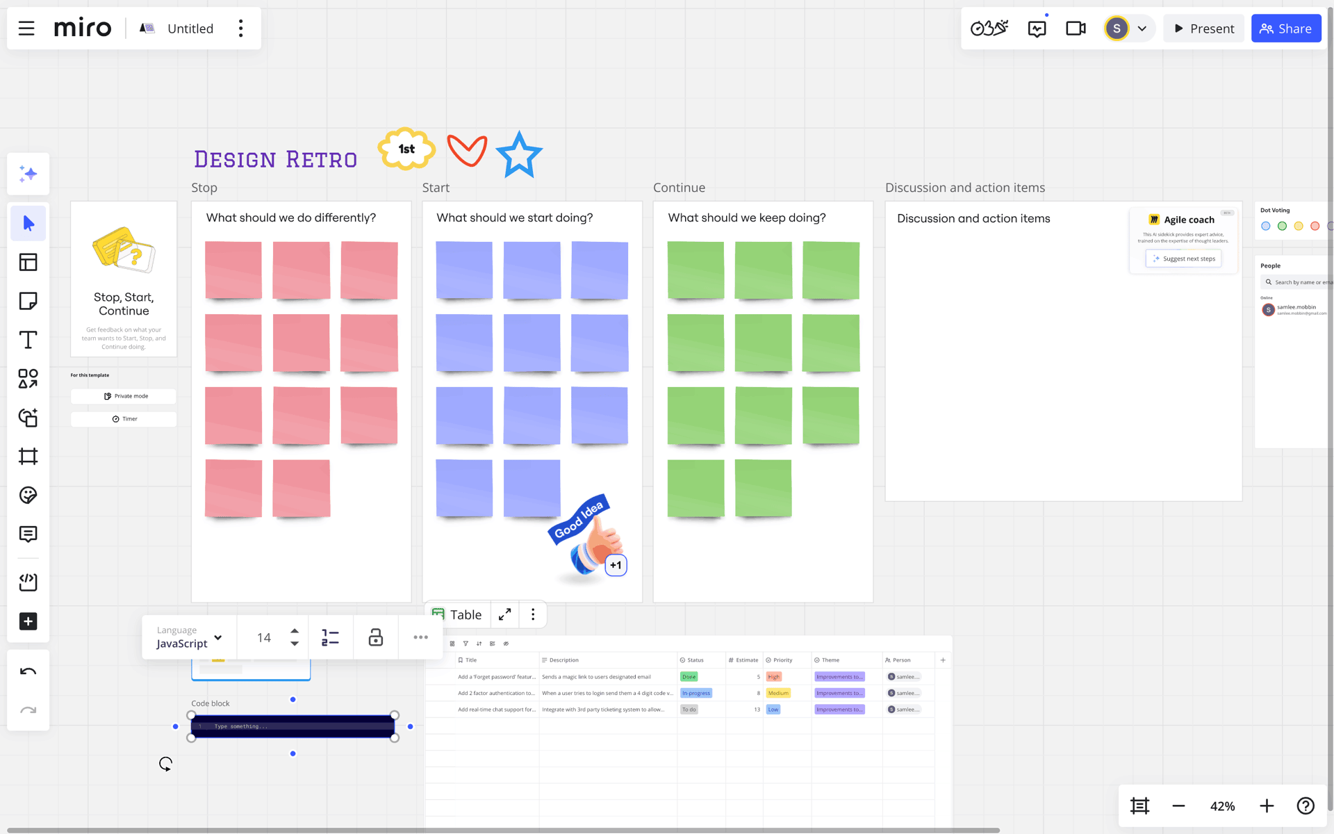 Miro Web Collaboration interface screenshot 16