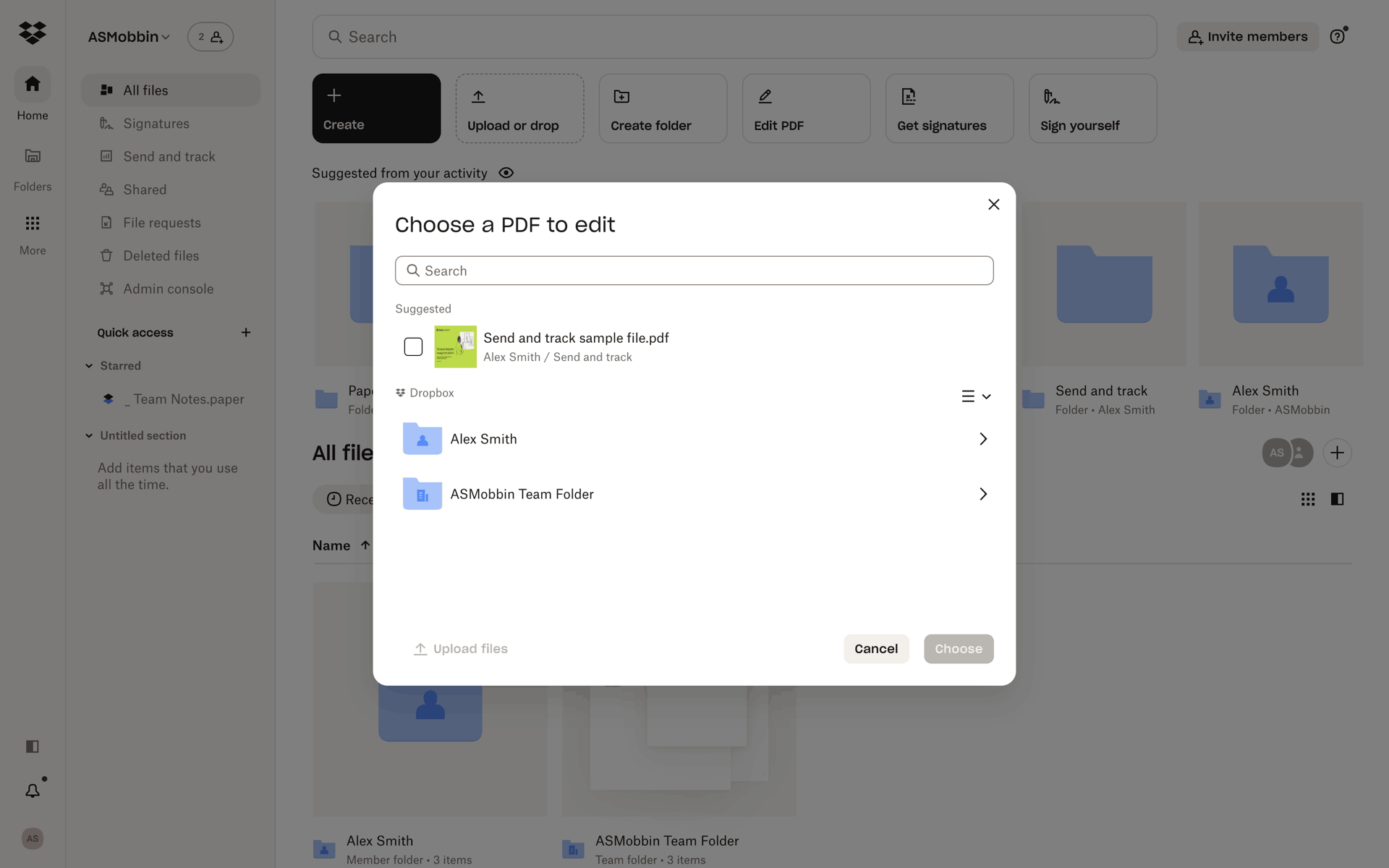 Dropbox Web Productivity interface screenshot 10