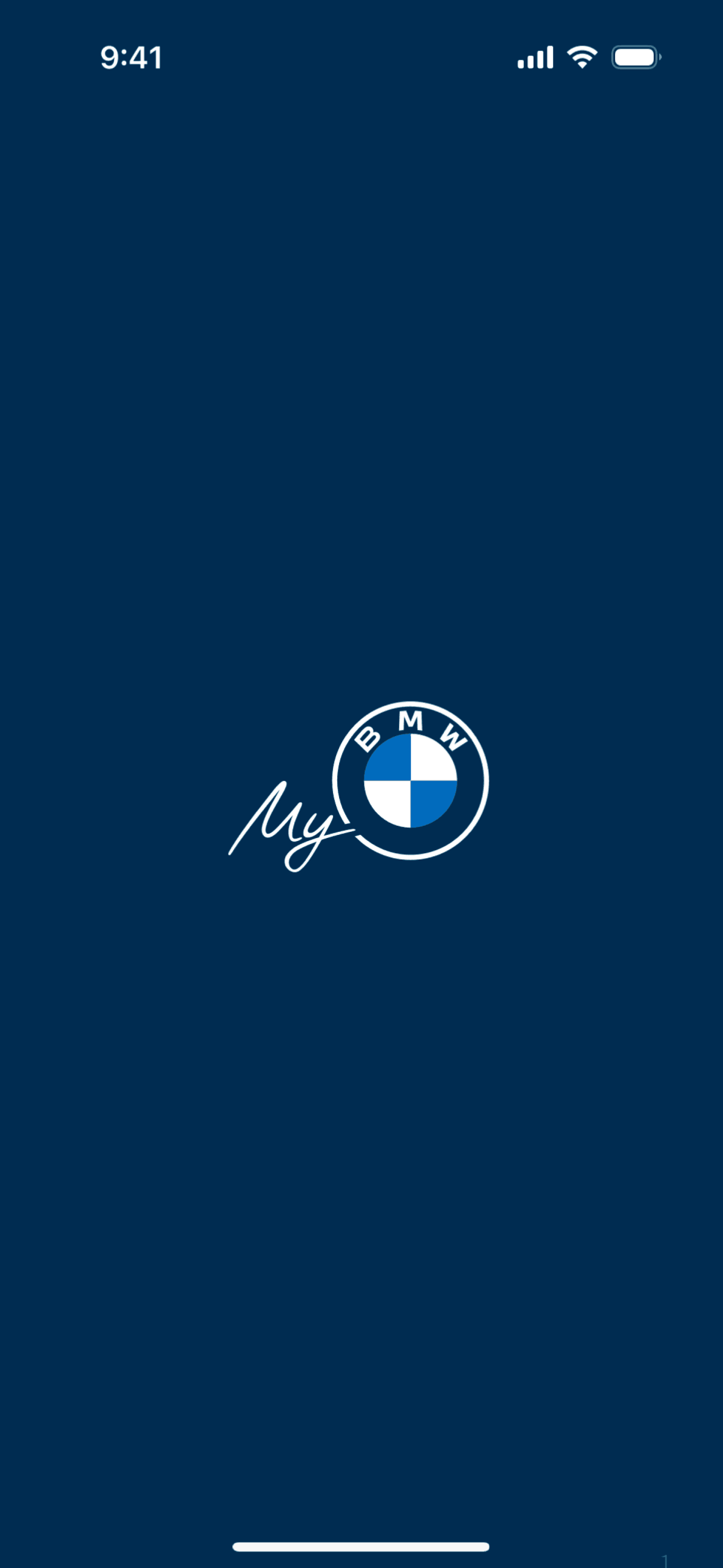 My BMW iOS Travel & Transportation interface screenshot 1