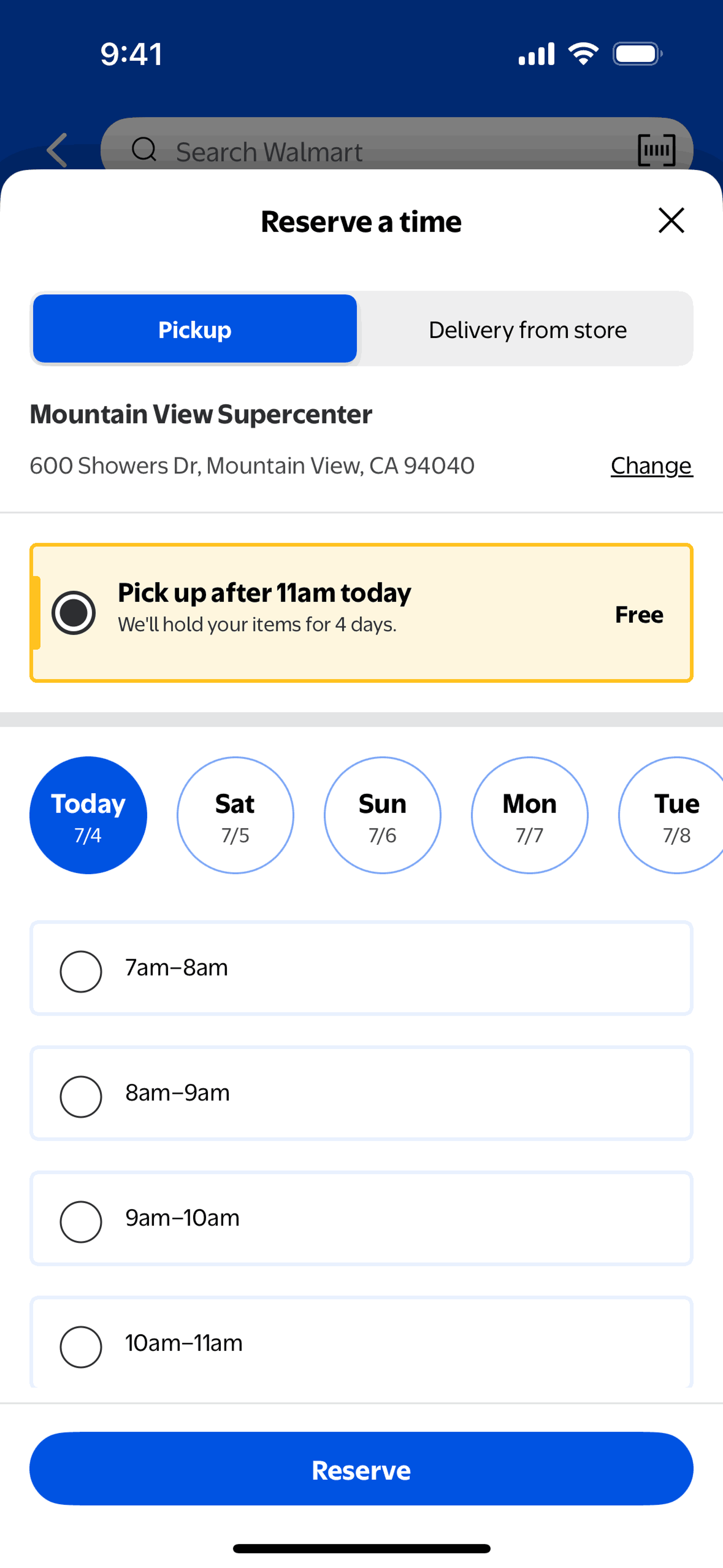 Walmart iOS Shopping interface screenshot 13
