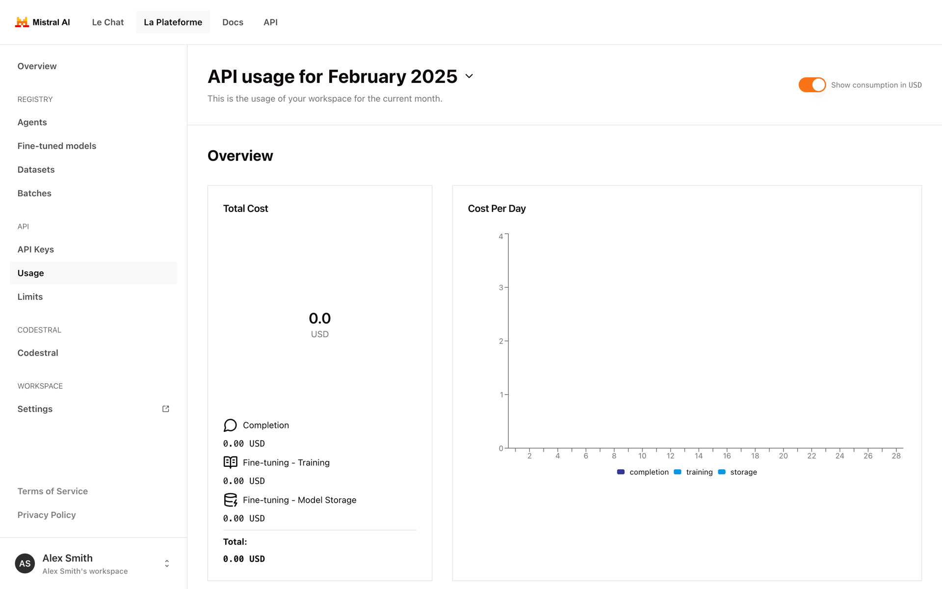 Mistral AI Web AI interface screenshot 7