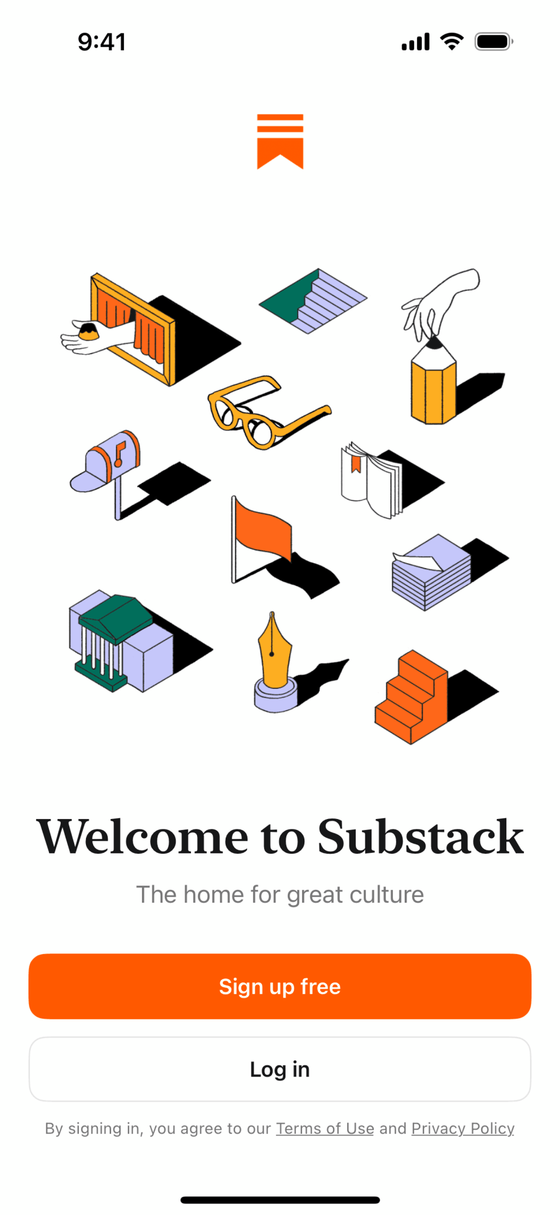 Substack iOS News interface screenshot 1