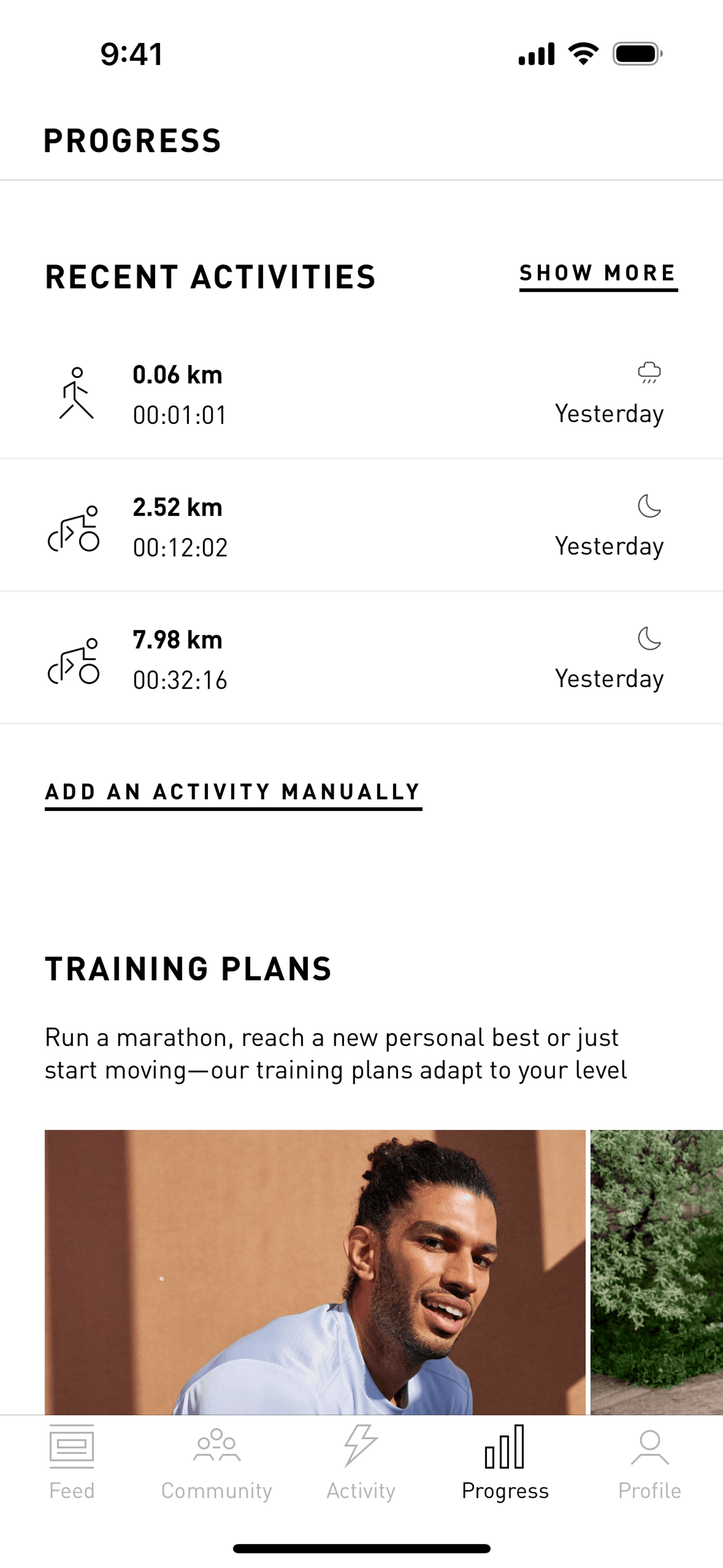 adidas Running iOS Health & Fitness interface screenshot 22