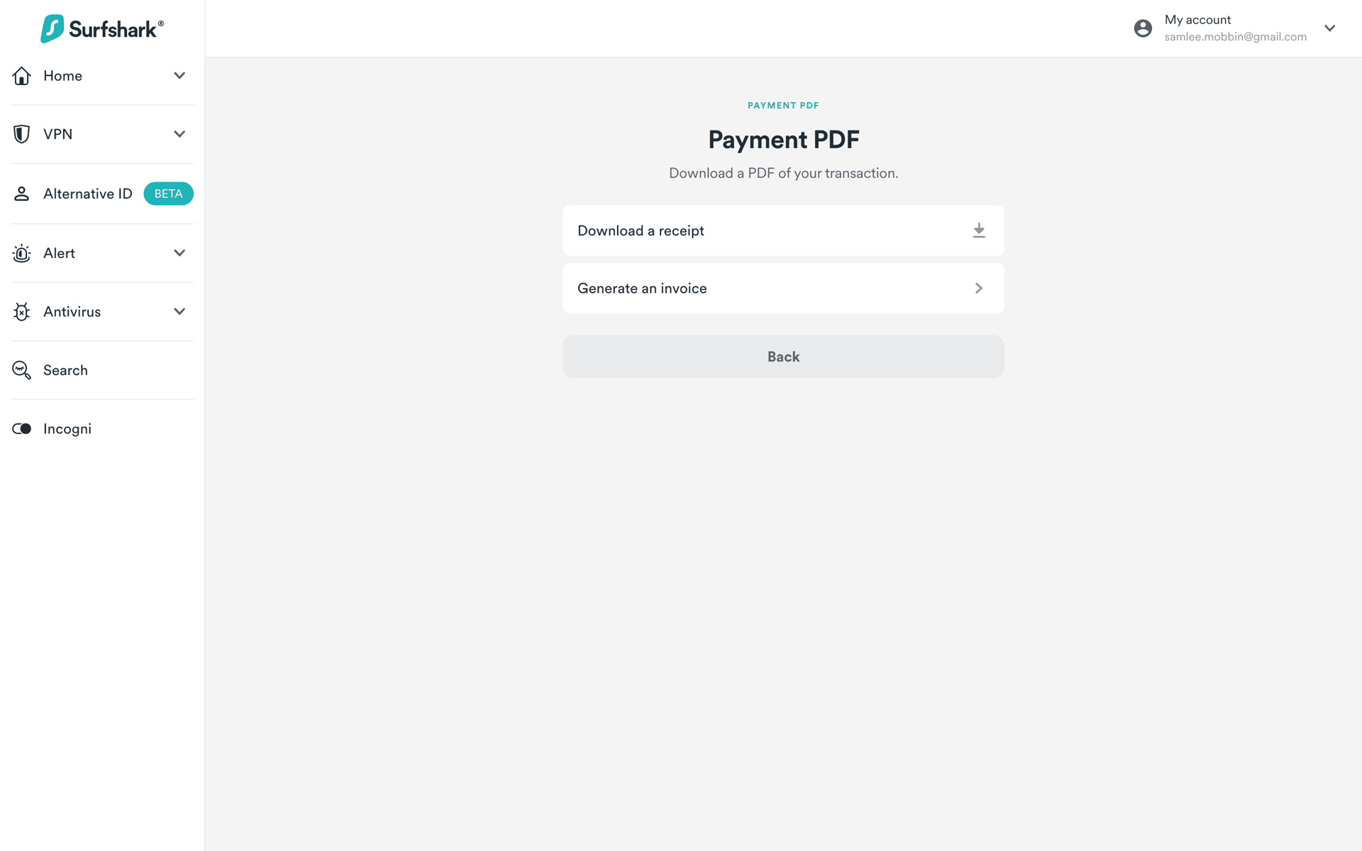 Surfshark Web Utilities interface screenshot 14