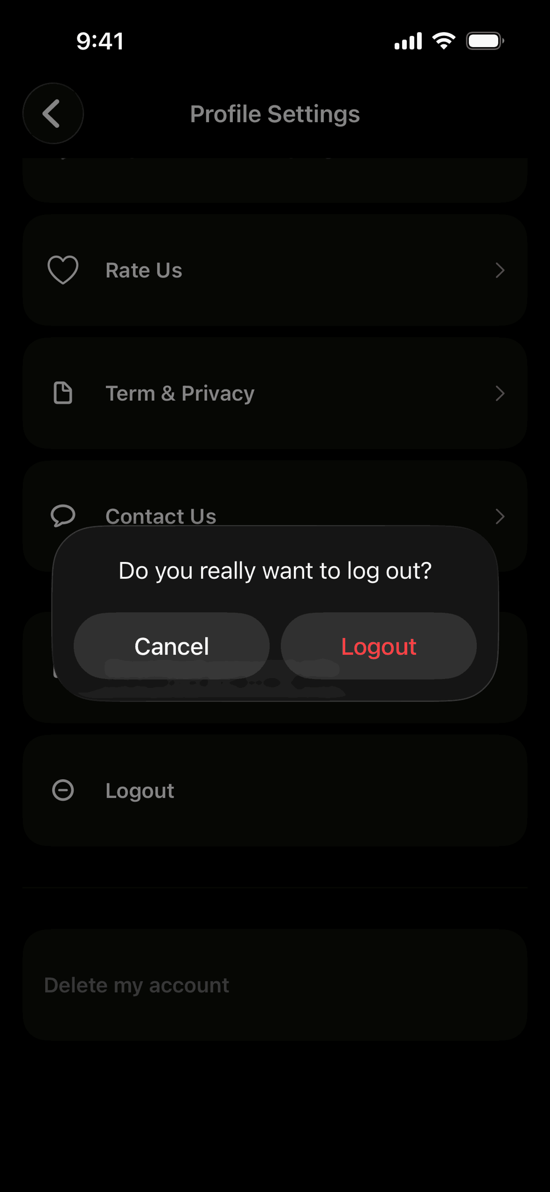yope iOS Social Networking interface screenshot 6