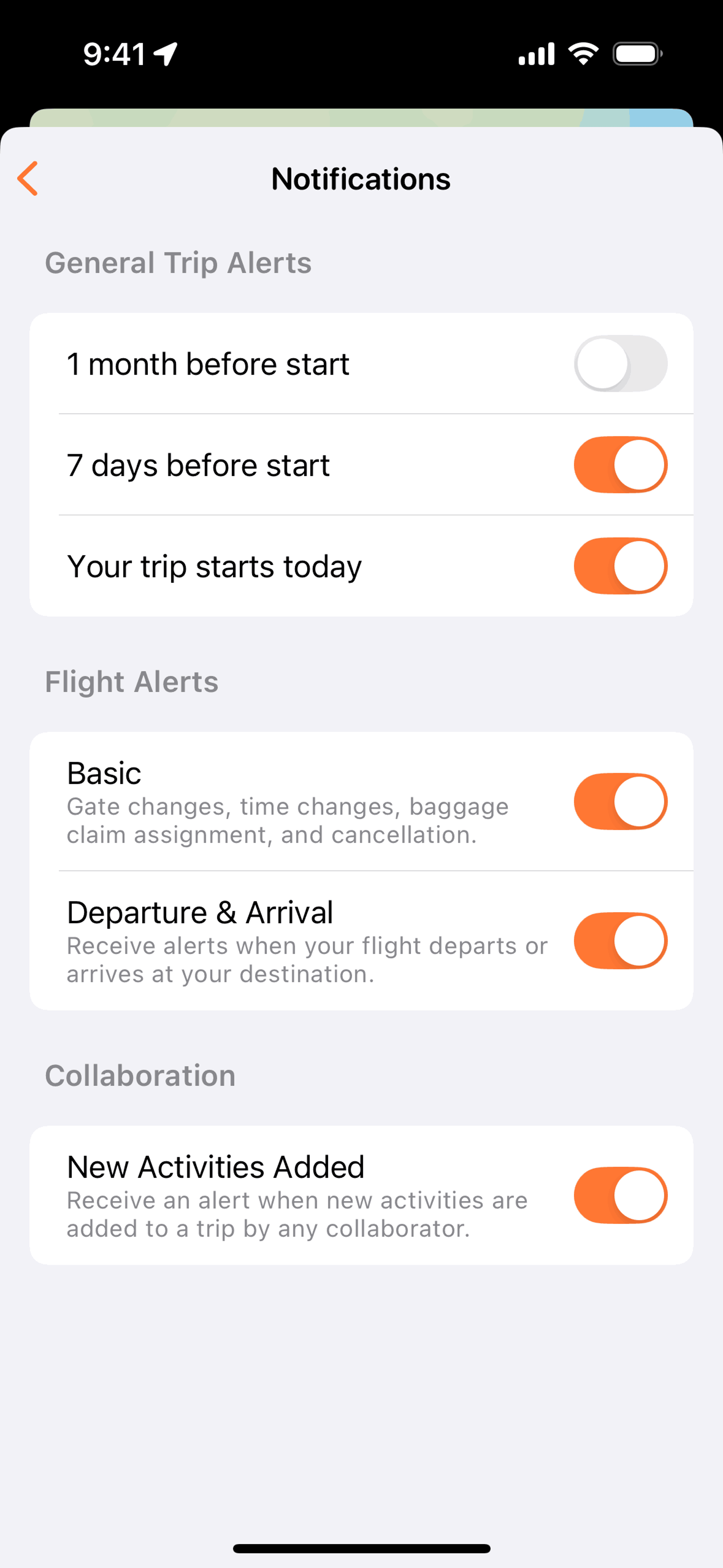 Tripsy iOS Travel & Transportation interface screenshot 14