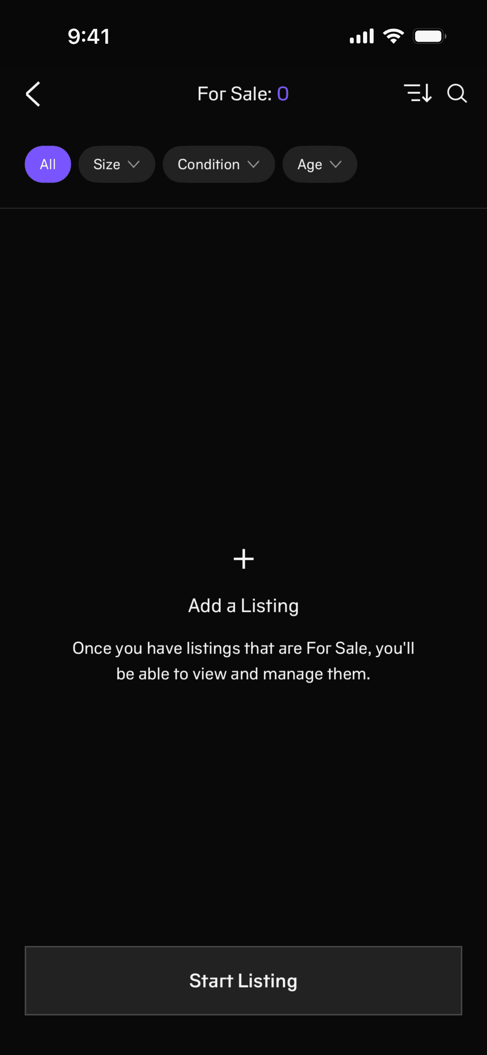 alias iOS Shopping interface screenshot 12