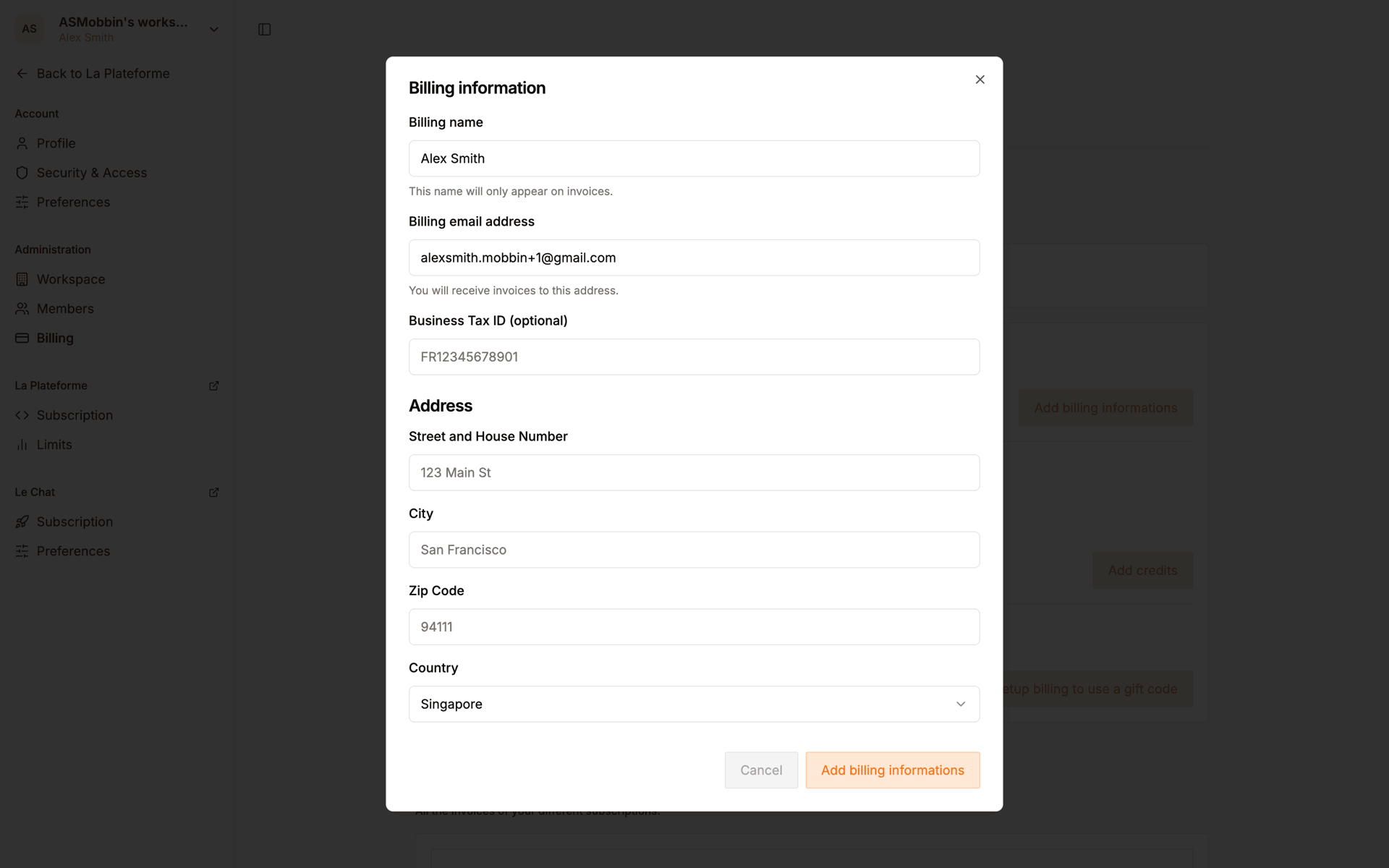Mistral AI Web AI interface screenshot 20