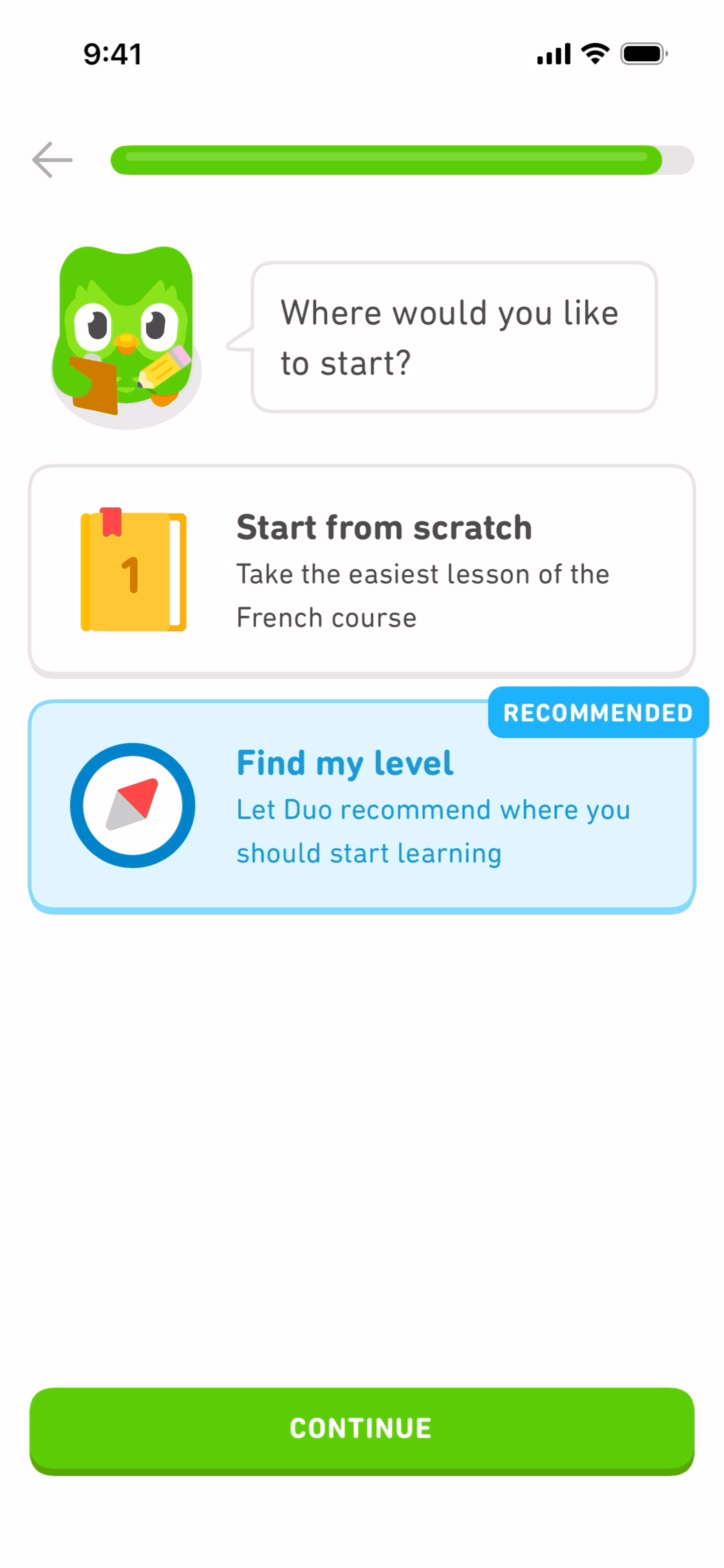 Duolingo iOS Education interface screenshot 19