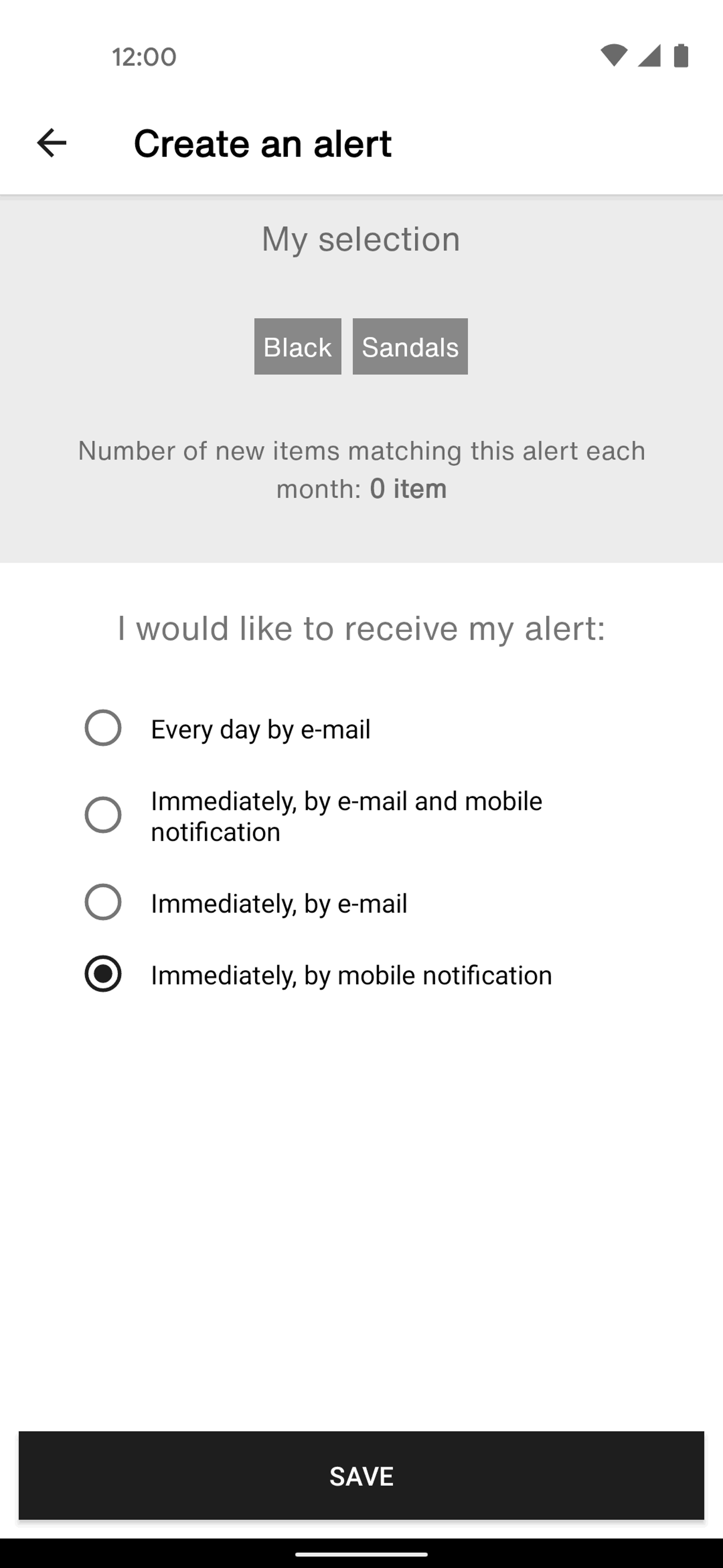 Vestiaire Collective Android Shopping interface screenshot 7