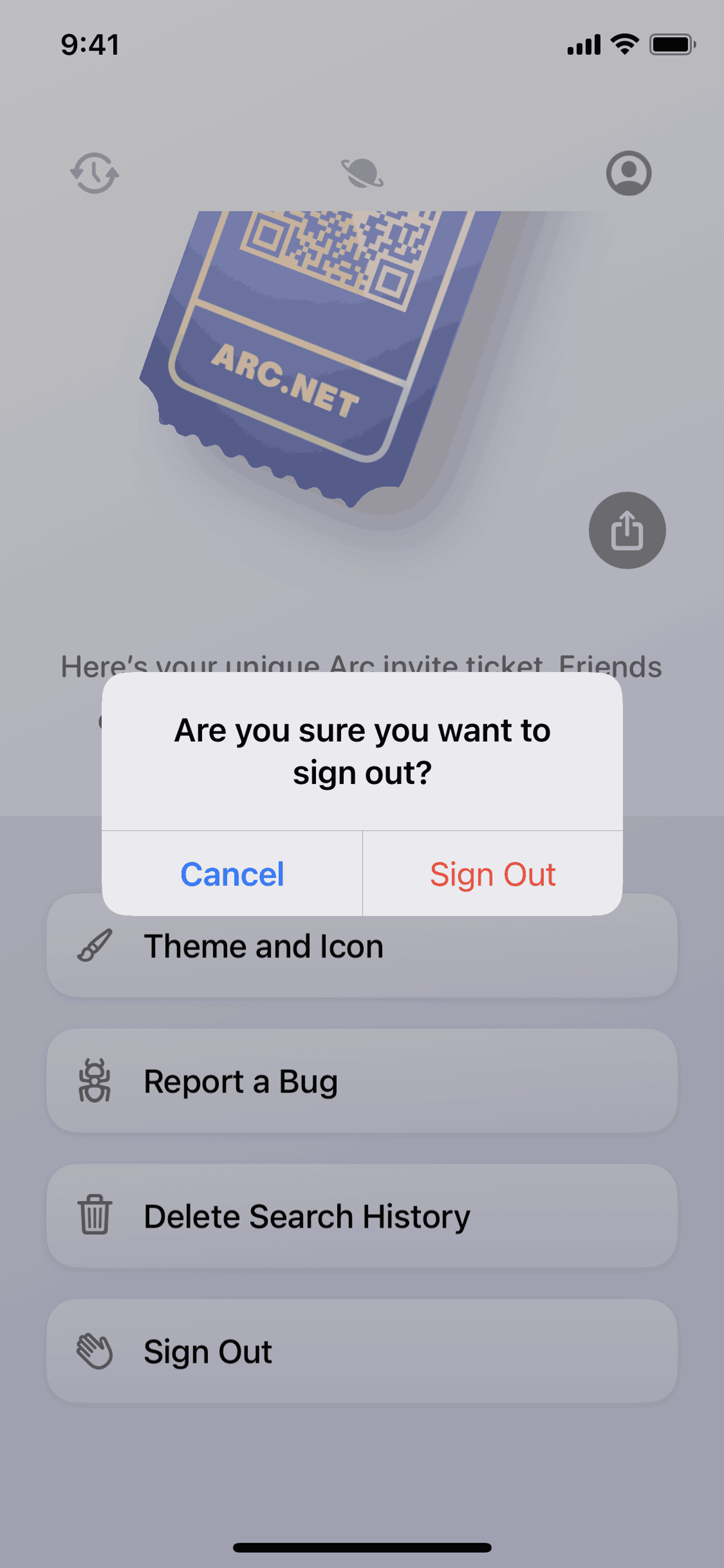 Arc Sidebar Sync iOS Utilities interface screenshot 19