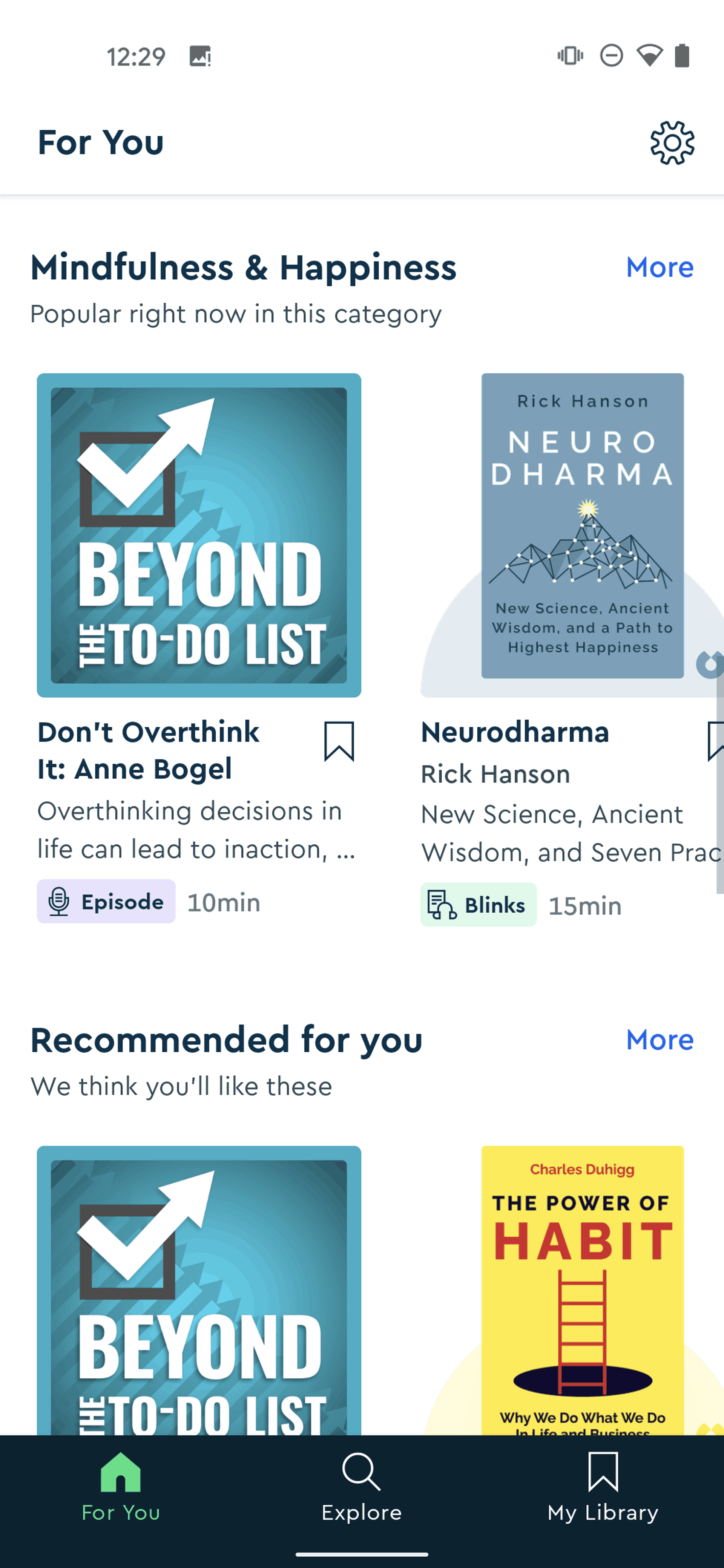 Blinkist Android Education interface screenshot 24