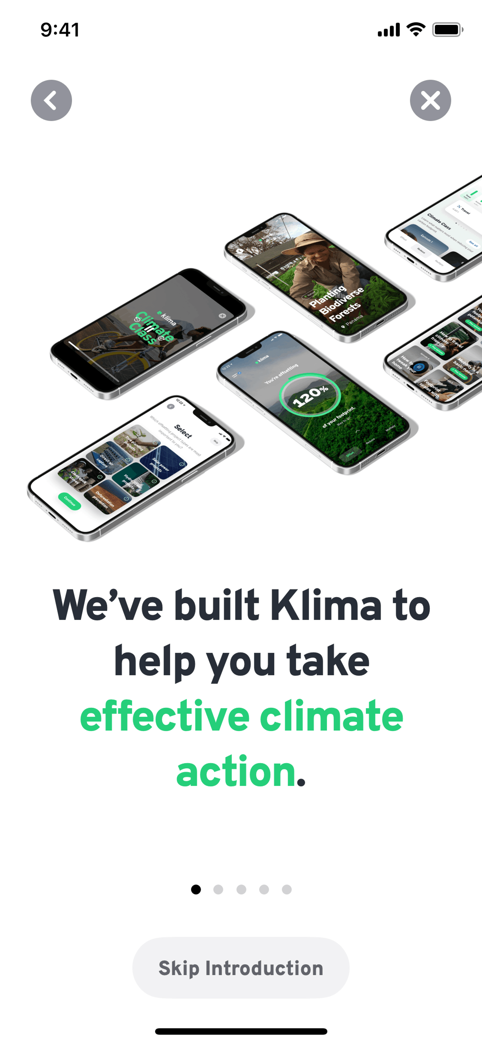 Klima iOS Lifestyle interface screenshot 18