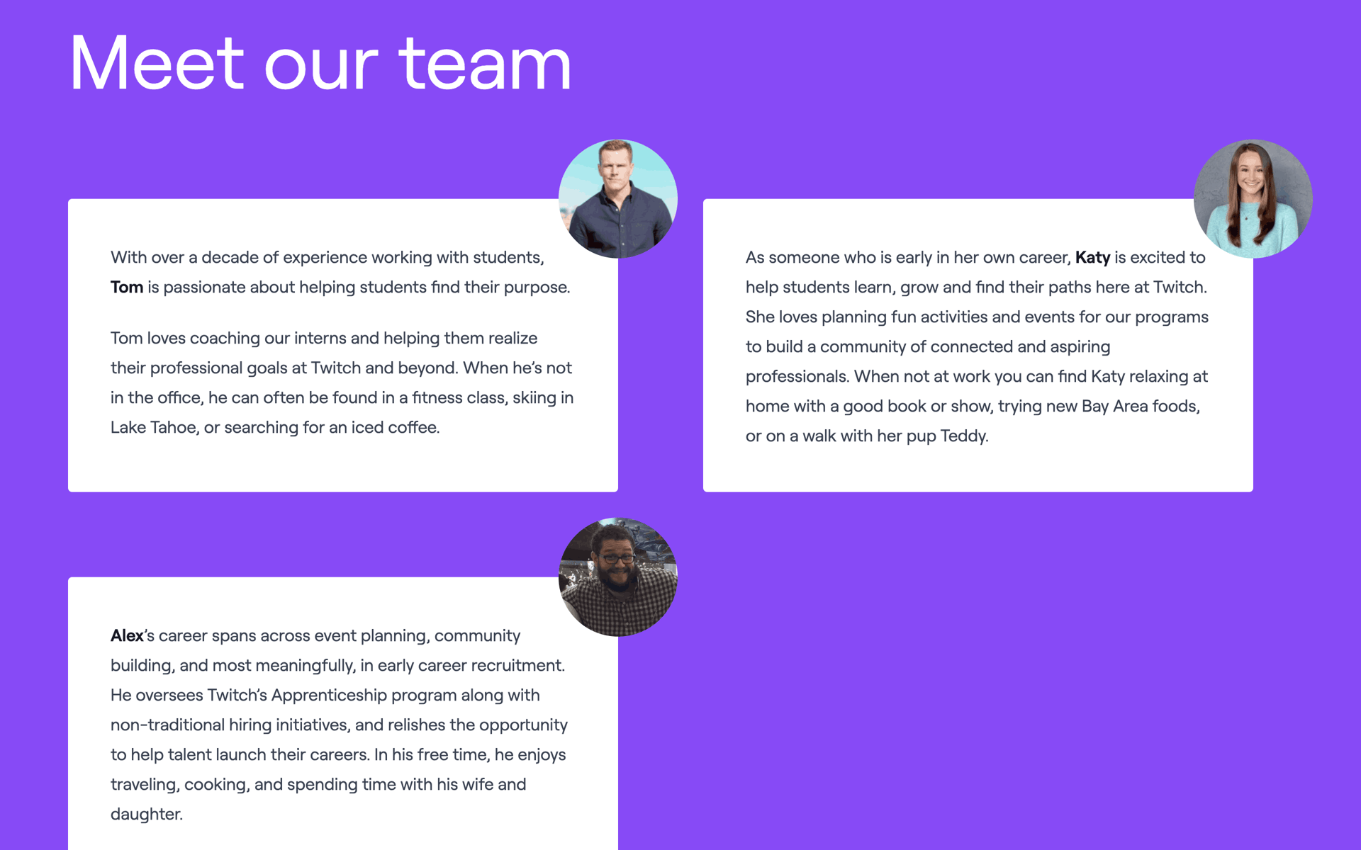 Twitch onboarding reference for route by company context